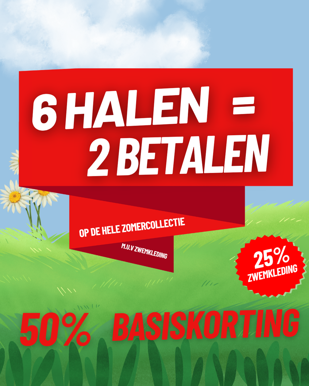 met korting de zomer in