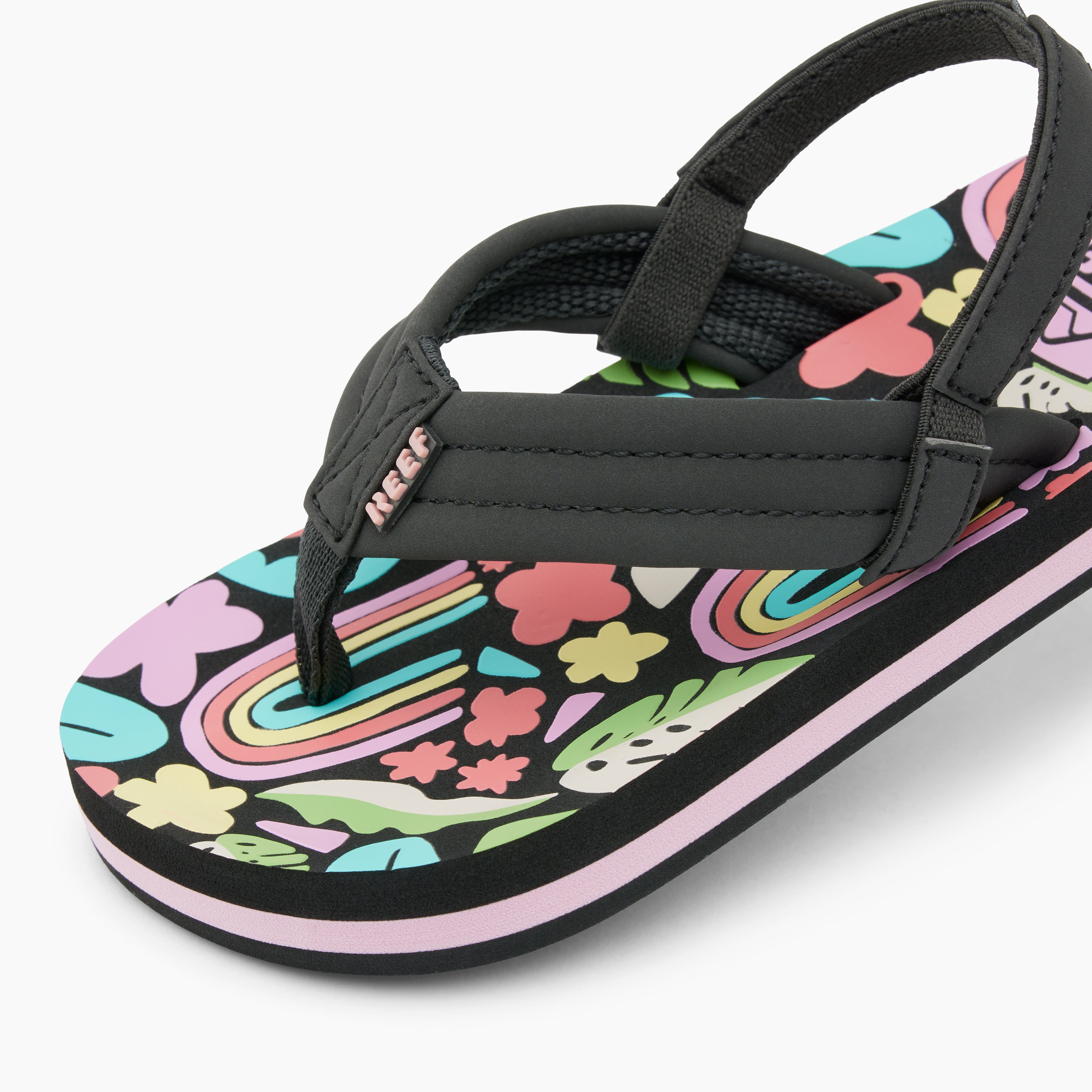 Meisjes LITTLE AHI TROPICAL RAINBOW van Reef in de kleur Multicolour Black in maat 29.