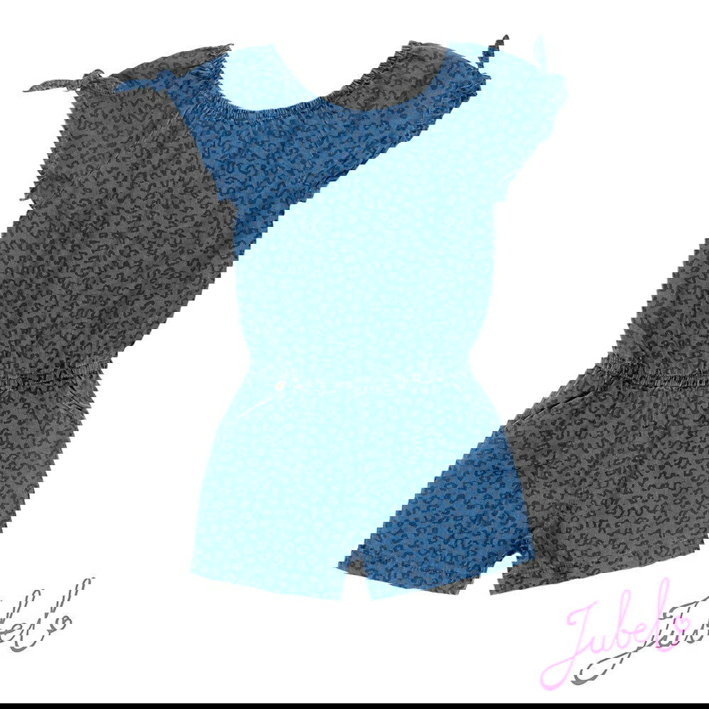 Denim playsuit AOP - Summer Denims - Bubbles & Bo