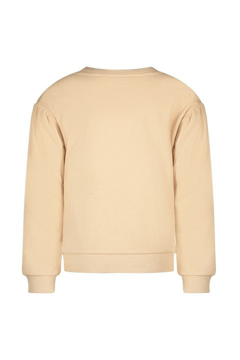 Meisjes Sweater Crewneck van Like Flo in de kleur Sorbet in maat 140.