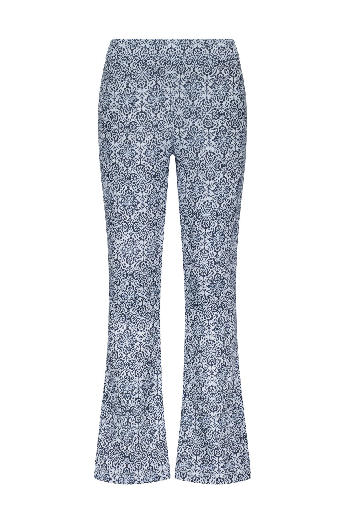 Like Flo Floor Jacquard Jersey Flared Pants