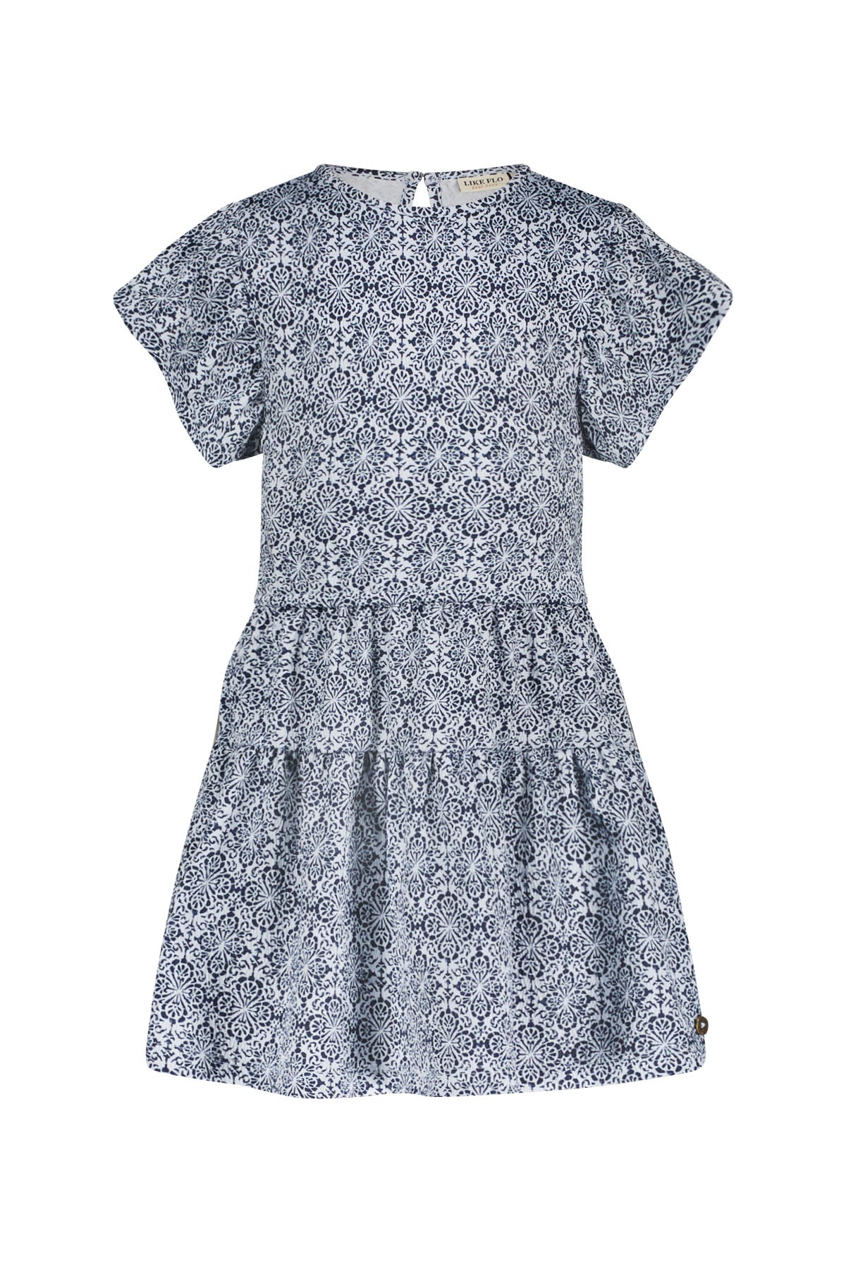 Like Flo Marley Aop Dress with Elasticated Waist