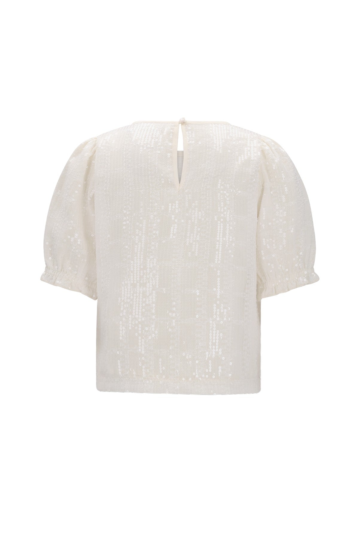 Meisjes Elva blouse with 3/4 sleeves van Like Flo in de kleur Kit in maat 134-140.