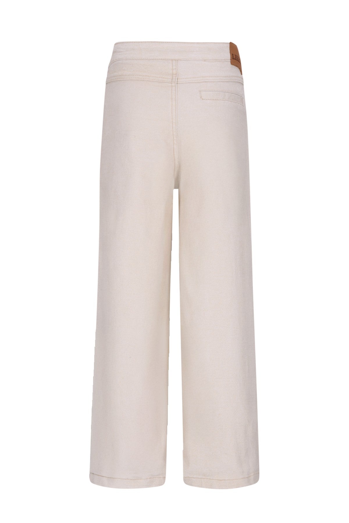 Meisjes Fyke coated denim pants van Like Flo in de kleur Soft gold in maat 140.