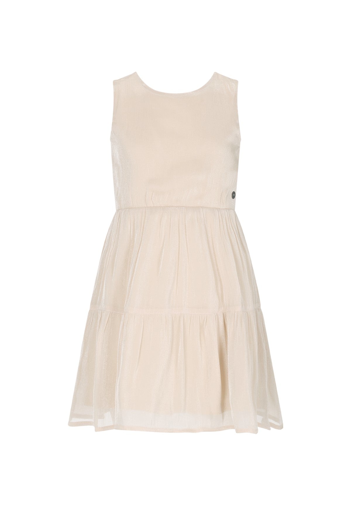 Meisjes Maddy sleeveless midi dress van in de kleur Champagne in maat 140.