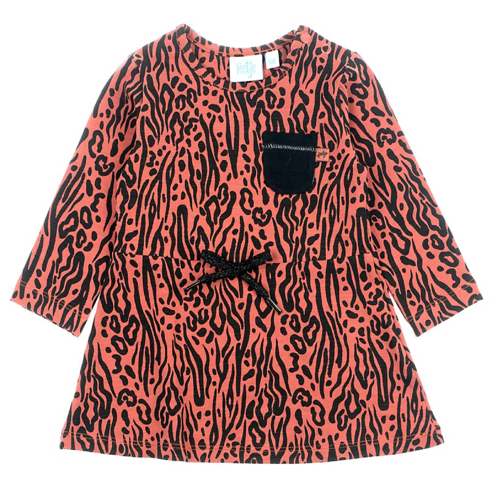 Feetje Jurk AOP - Zebra - Bubbles & Bo