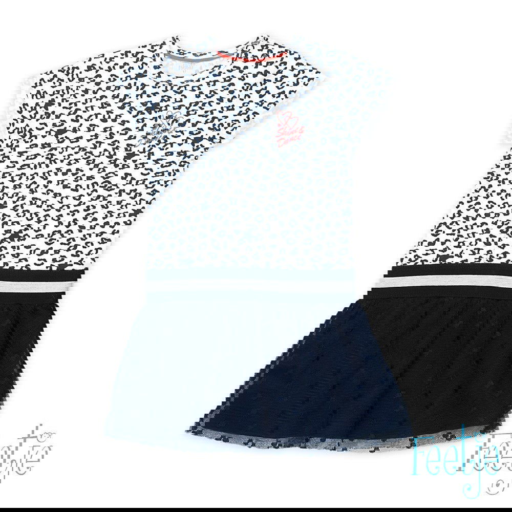 Feetje Jurk AOP / uni - Funbird - Bubbles & Bo