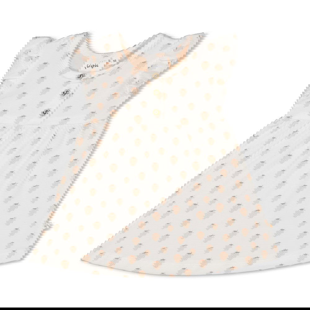 Feetje Jurk ruches AOP - Strawberry Fields - Bubbles & Bo