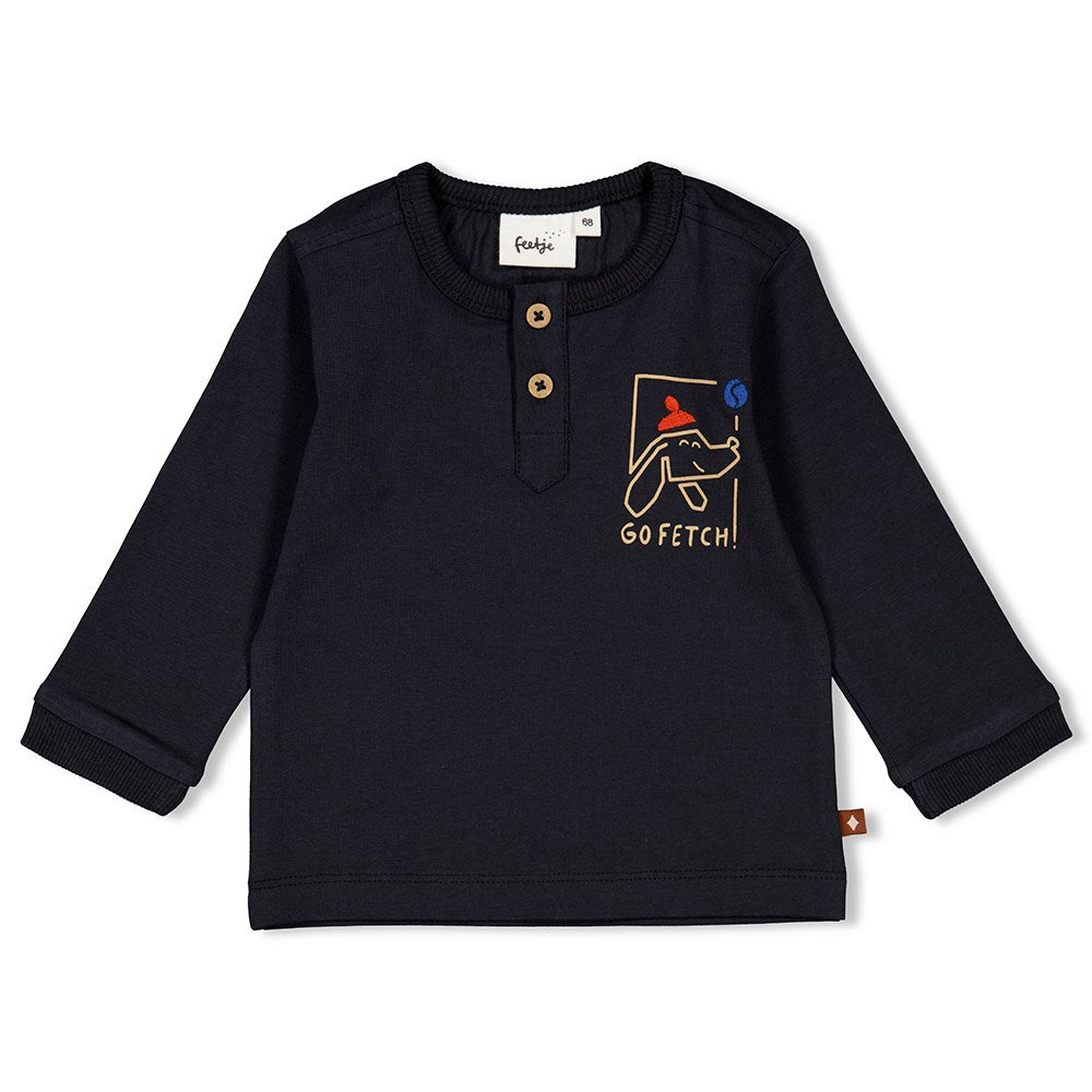 Feetje Longsleeve - Go Fetch - Bubbles & Bo