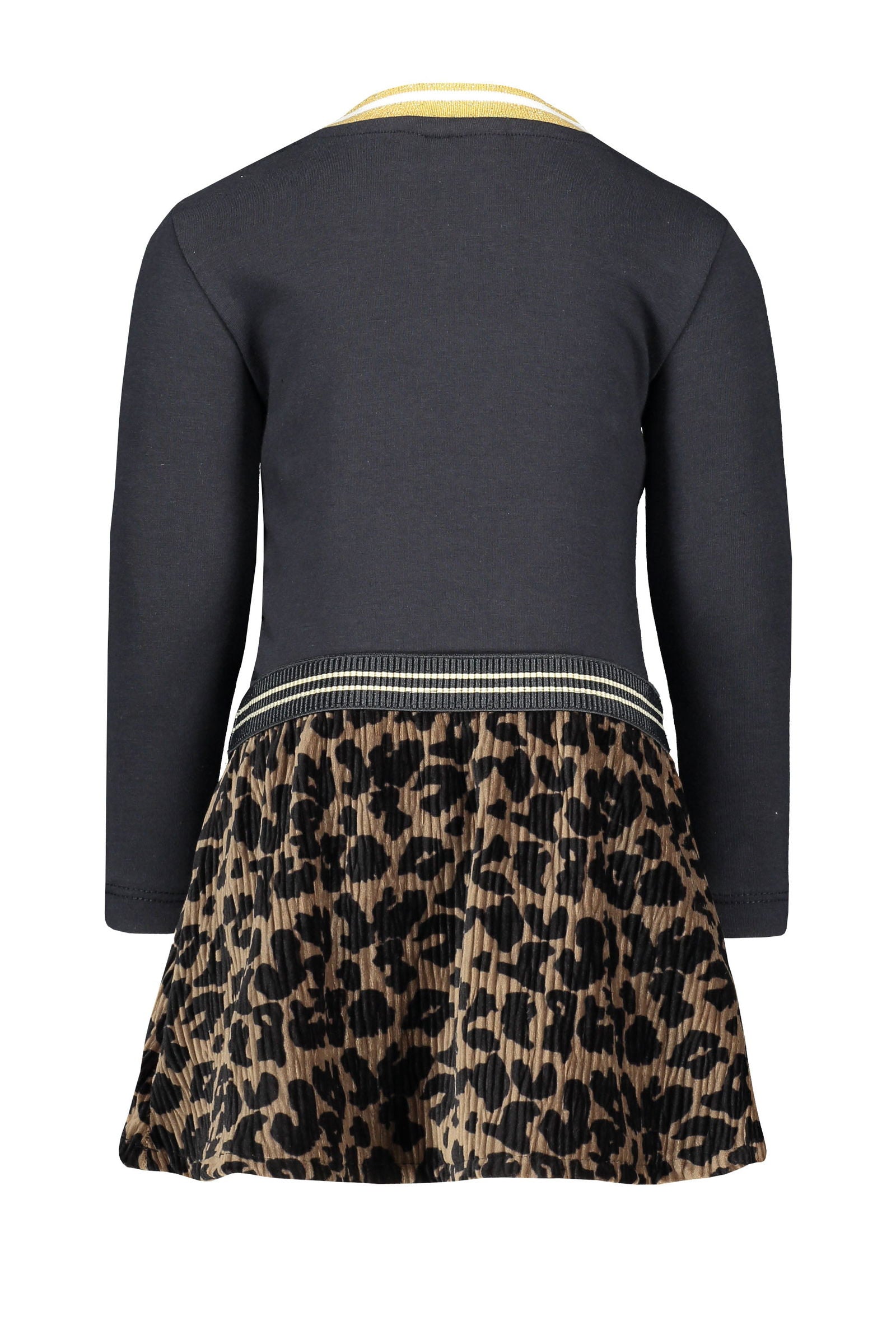 Flo Flo baby girls jersey ls dress crincle velvet skirt - Bubbles & Bo