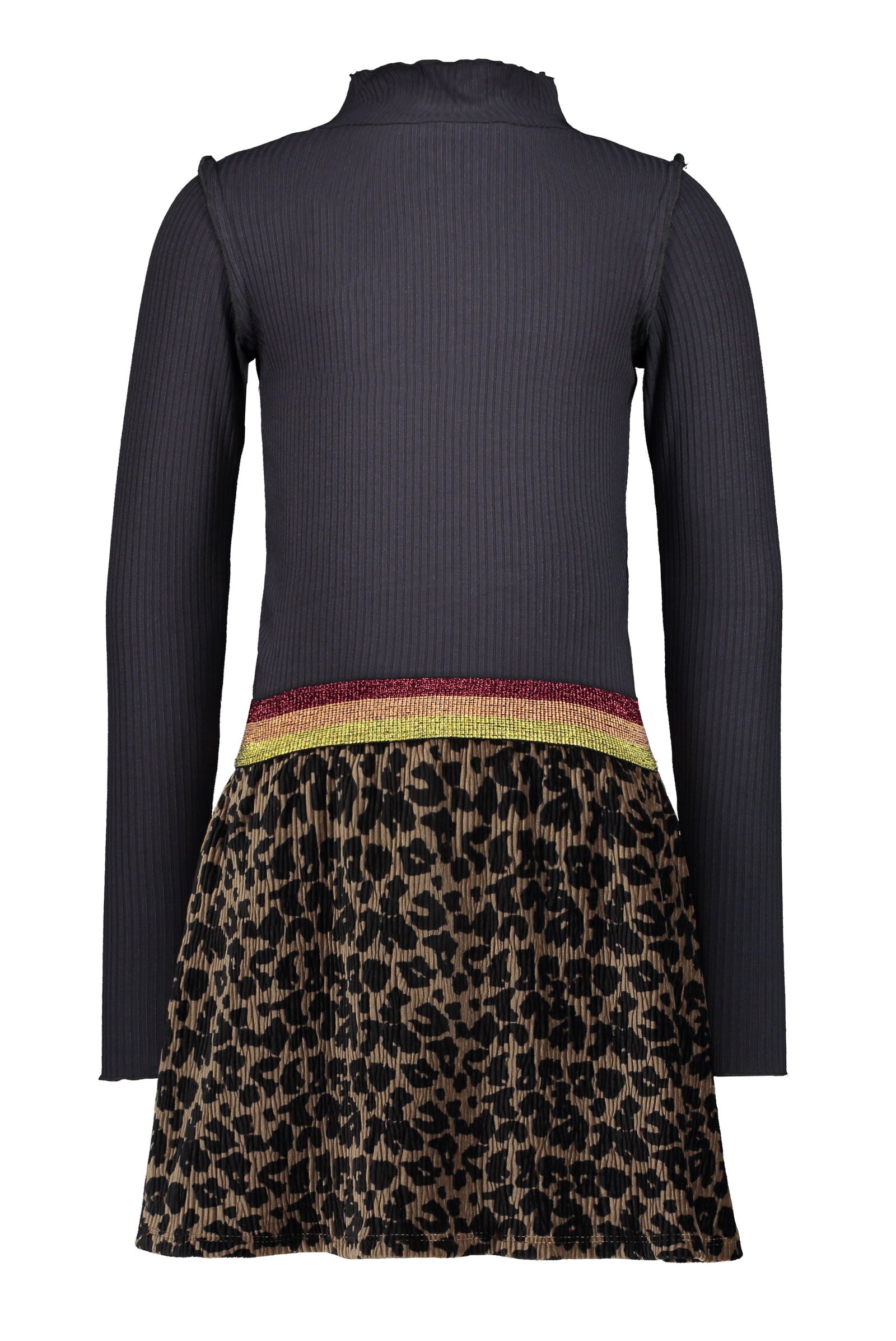 Flo Flo girls rib ls turtle neck dress - Bubbles & Bo