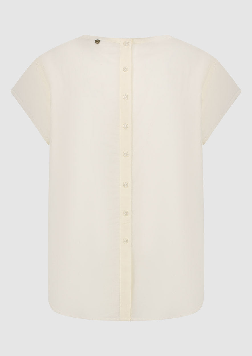 Meisjes GIRLS ANNE BLOUSE van Circle of Trust in de kleur Bone white in maat 176.