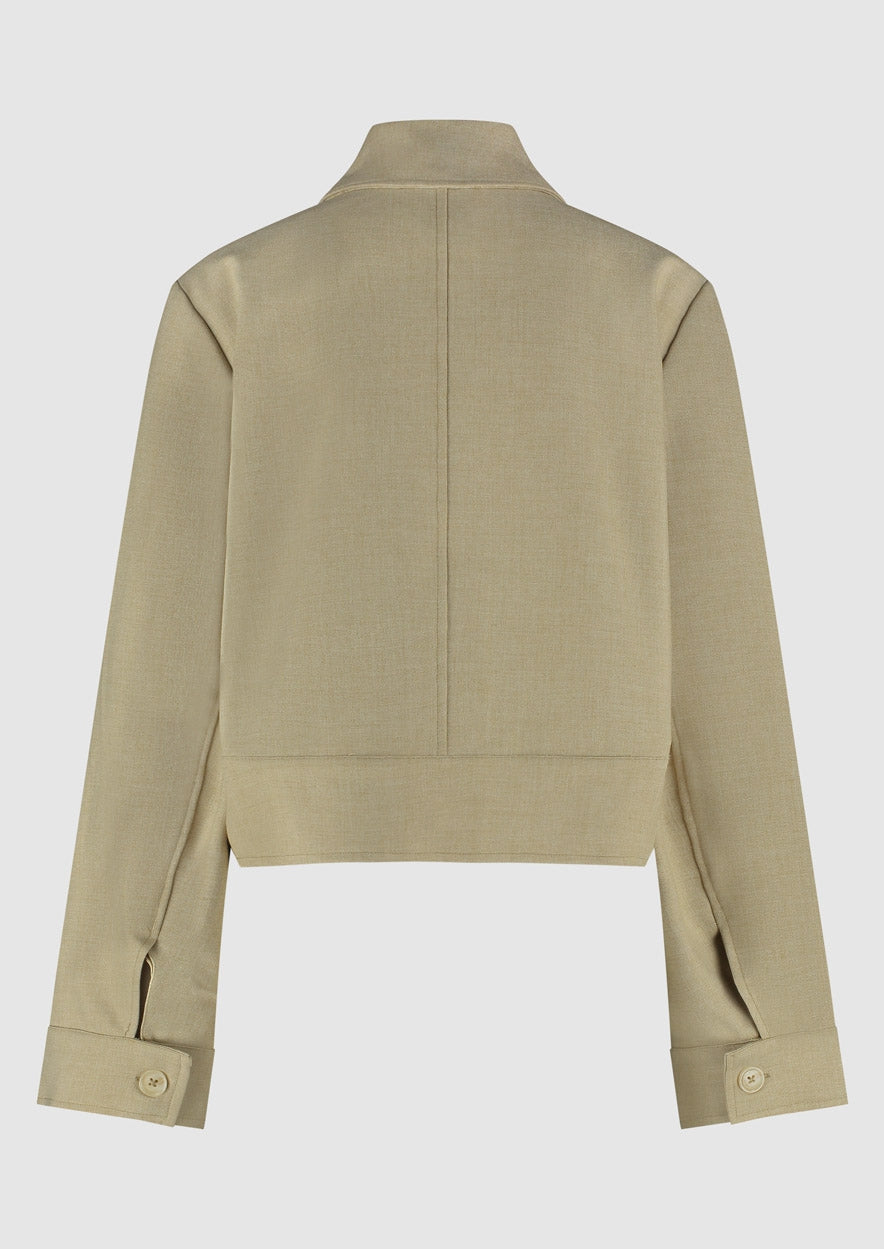 Meisjes GIRLS FAITH JACKET van Circle of Trust in de kleur Olive gray in maat 176.