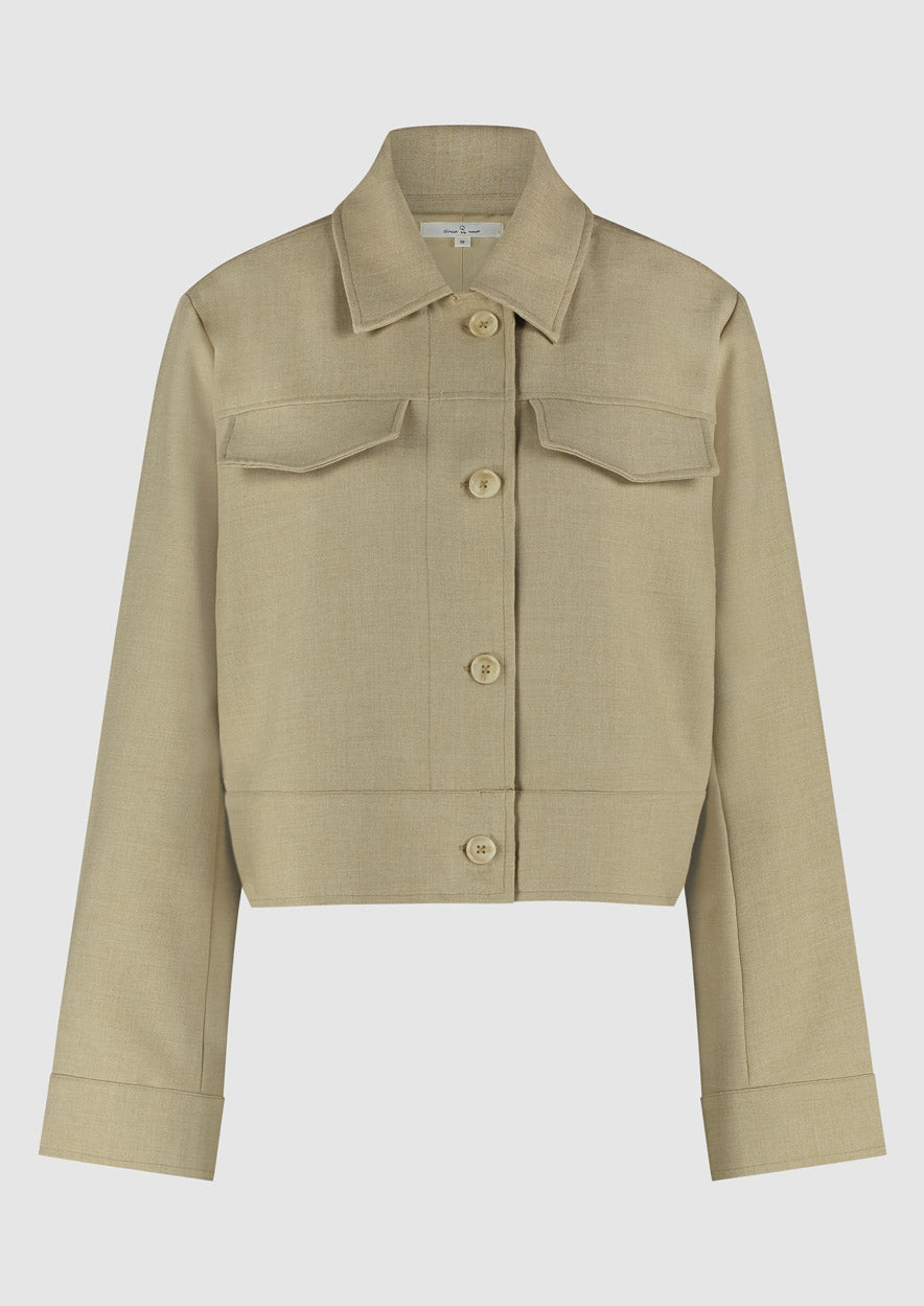 Meisjes GIRLS FAITH JACKET van Circle of Trust in de kleur Olive gray in maat 176.