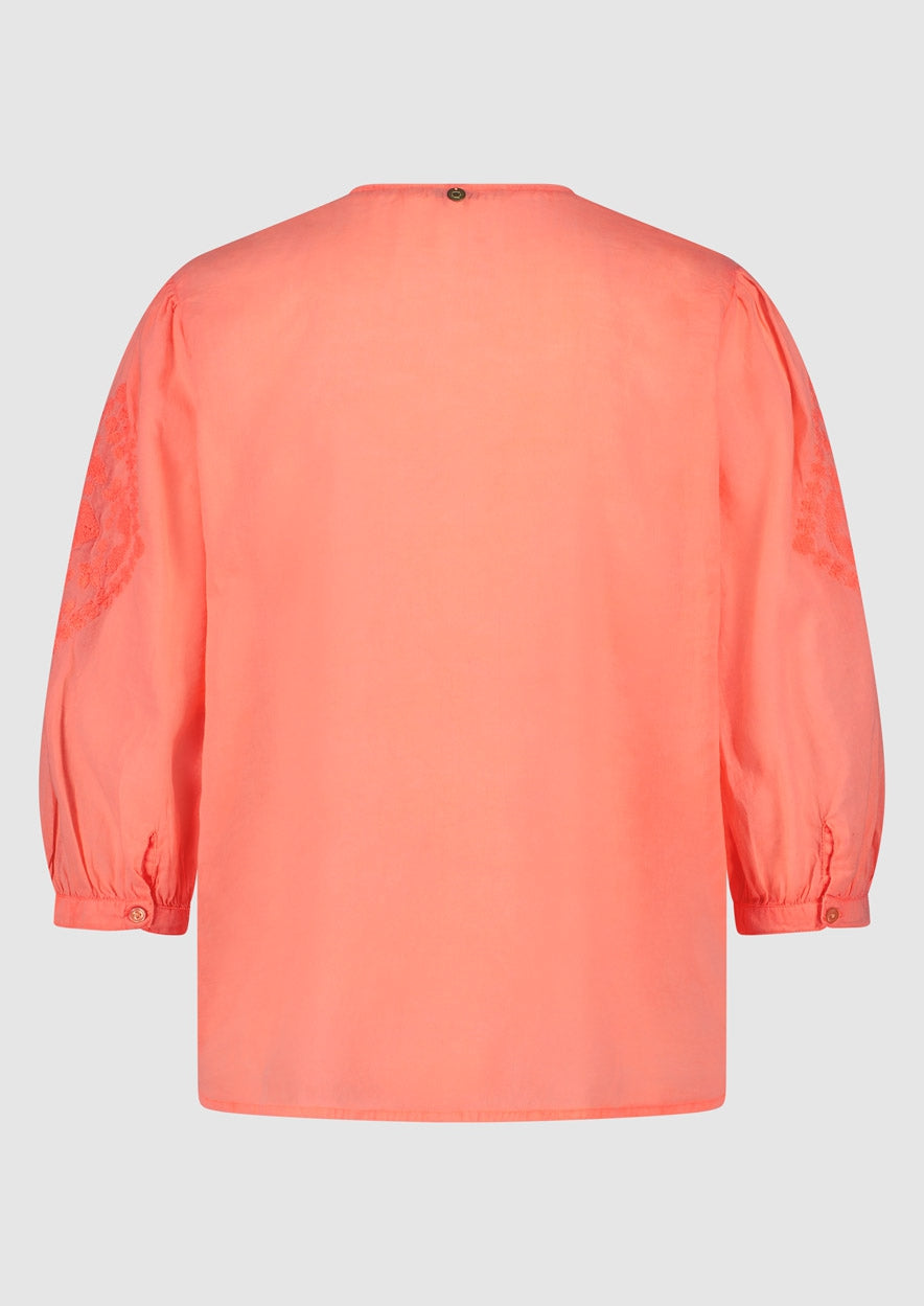 Meisjes GIRLS HEATHER BLOUSE van Circle of Trust in de kleur Papaya punch in maat 176.