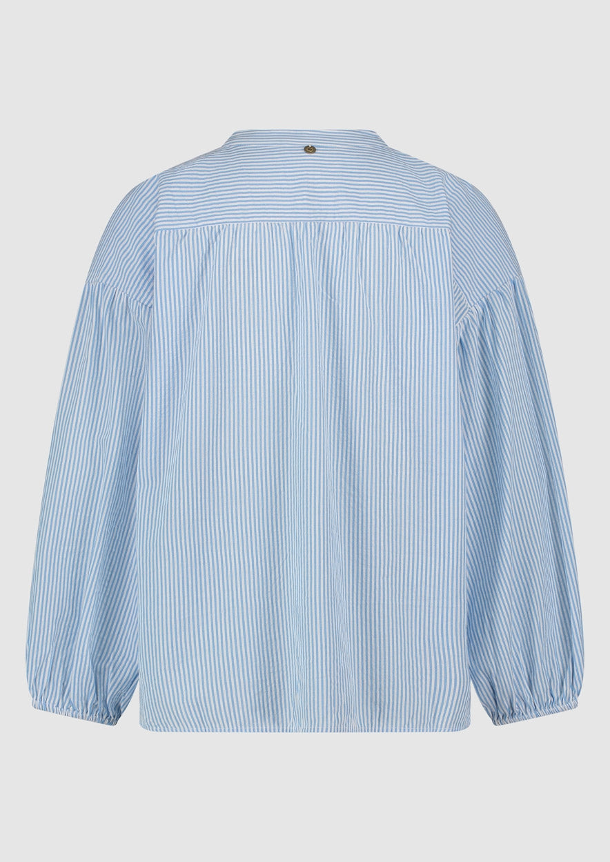 Meisjes GIRLS JENNA BLOUSE van Circle of Trust in de kleur Fresh water stripe in maat 176.
