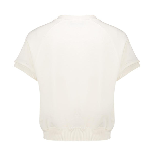 Meisjes Sweater sports club ss van Geisha in de kleur Off-white/jeansblue in maat 176.