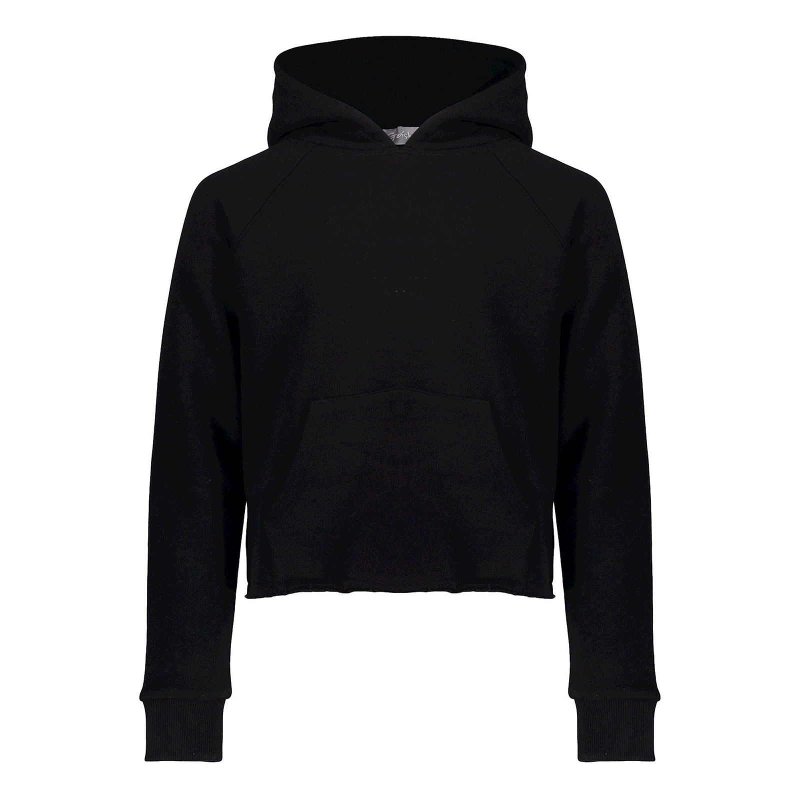 Geisha Hoody cropped back print Black - Bubbles & Bo