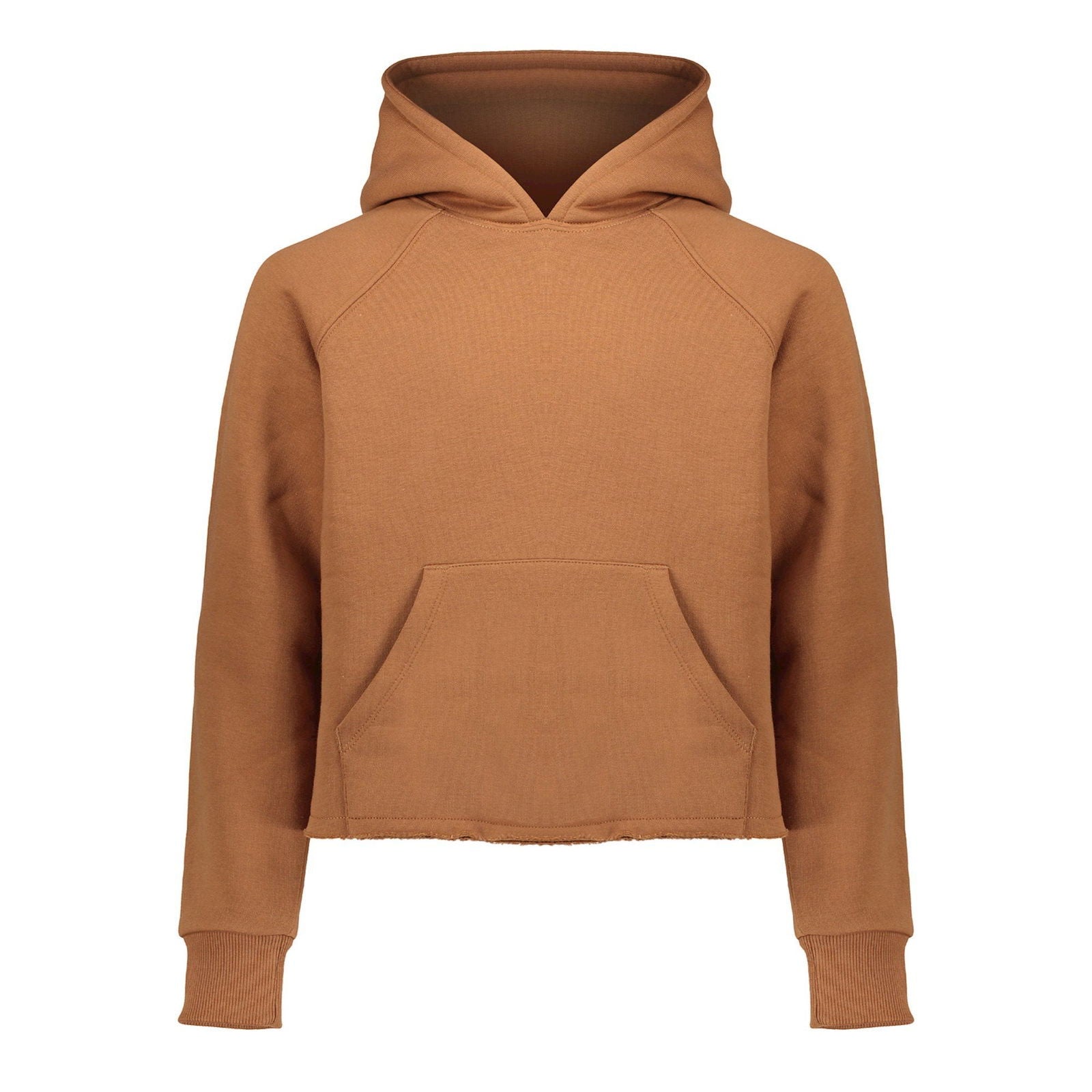 Geisha Hoody cropped back print Cognac - Bubbles & Bo