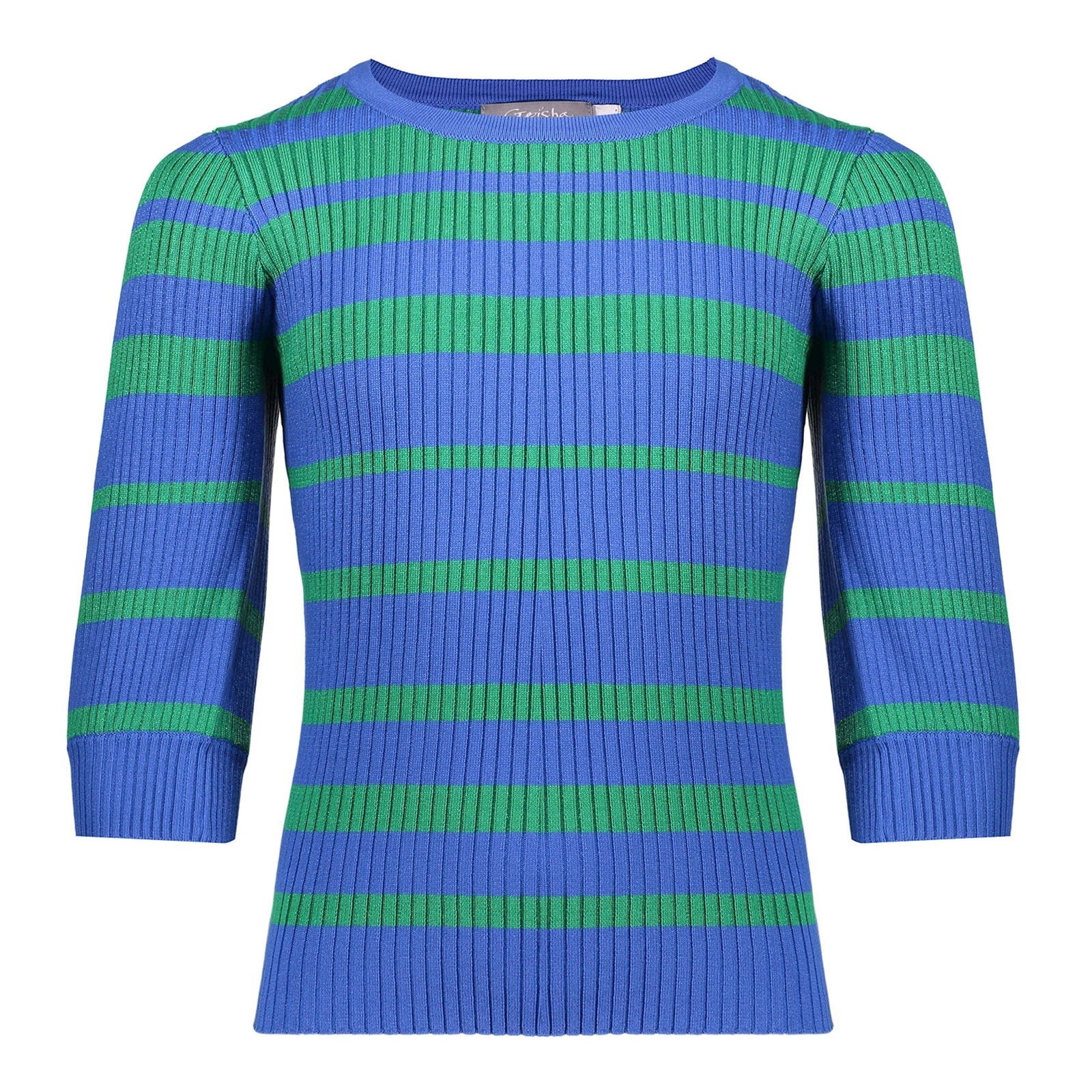 Geisha Pullover irregular stripe blue - Bubbles & Bo