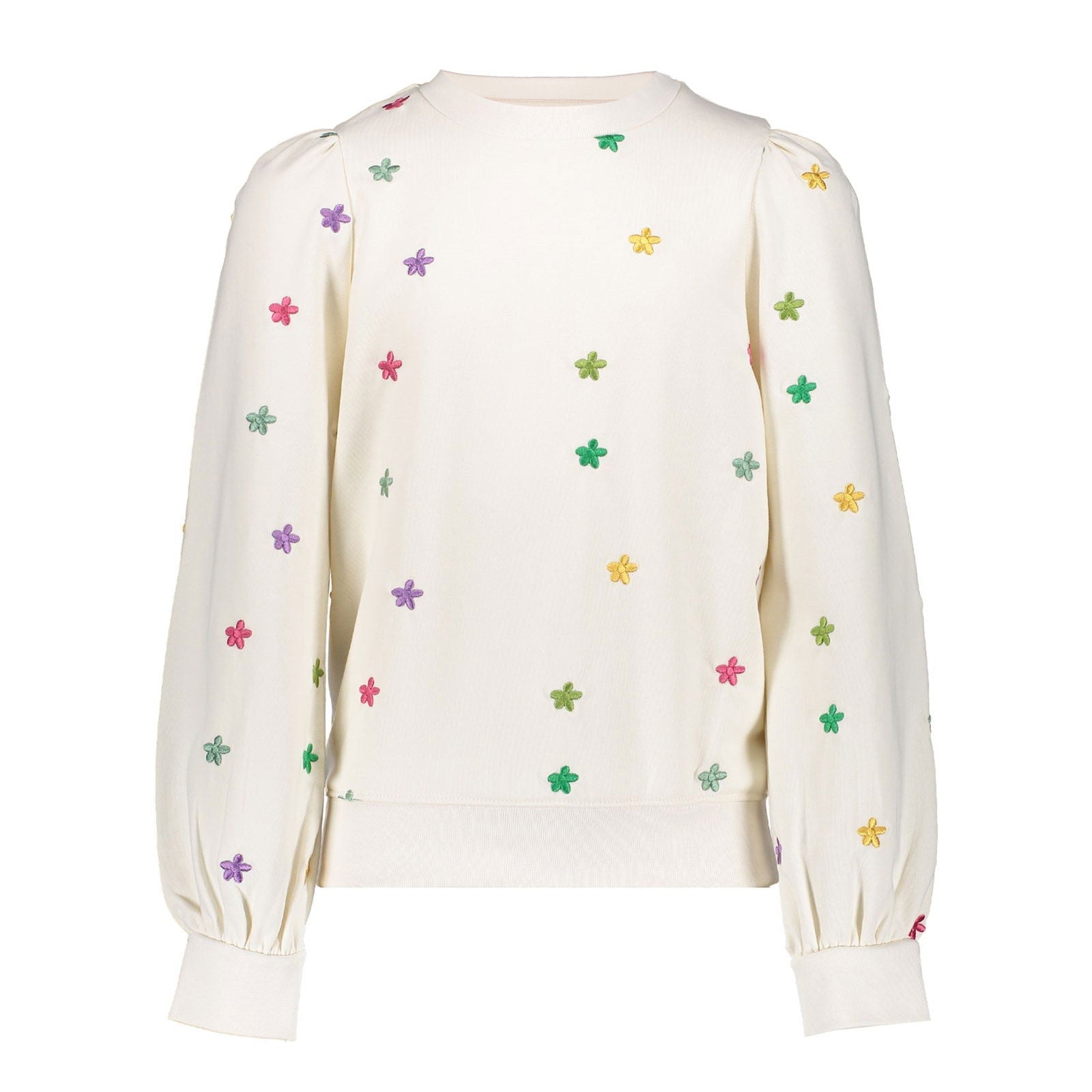 Geisha Sweater with embroided flowers - Bubbles & Bo
