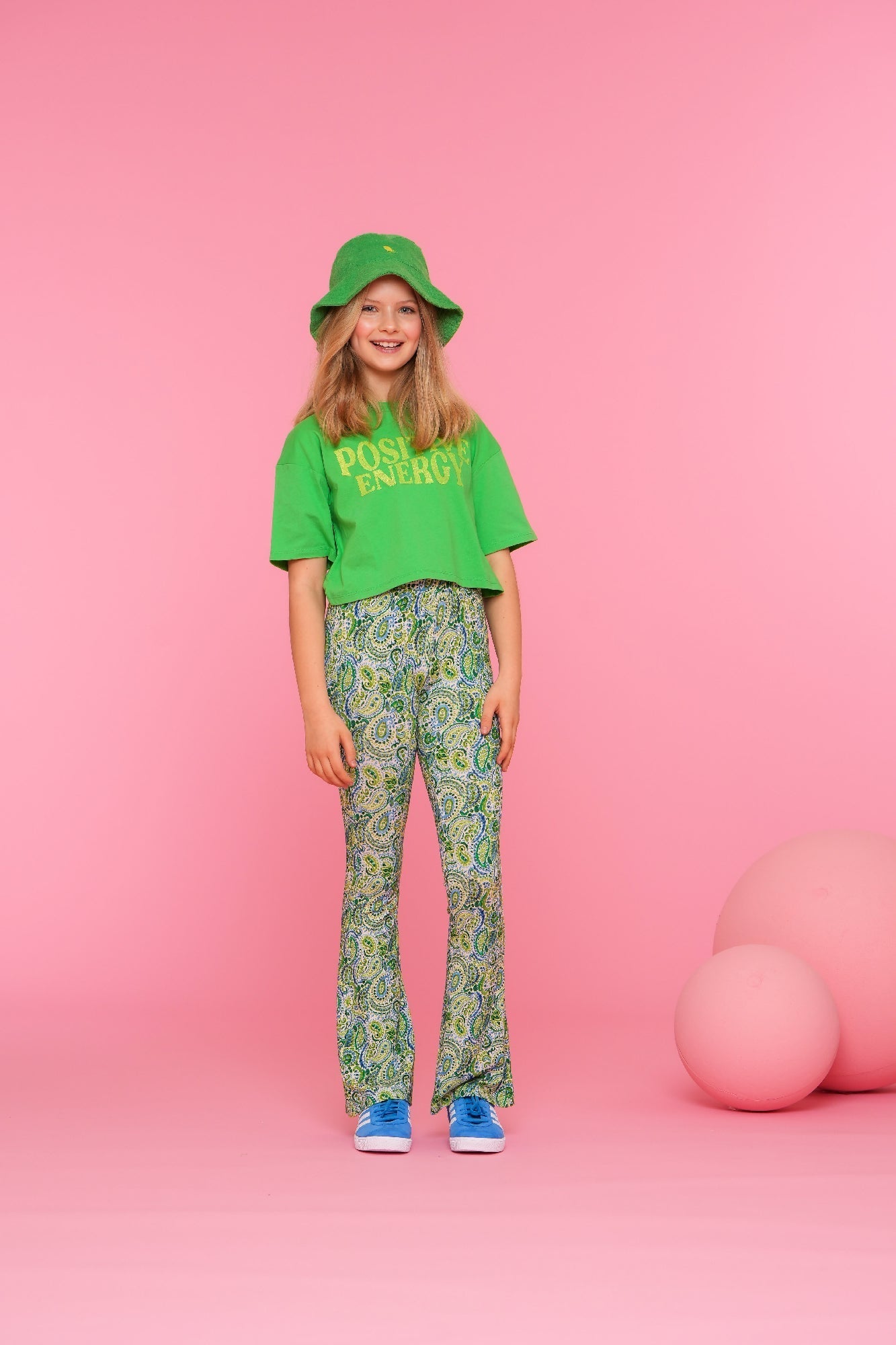 Geisha T-shirt cropped "positive energy" - Bubbles & Bo