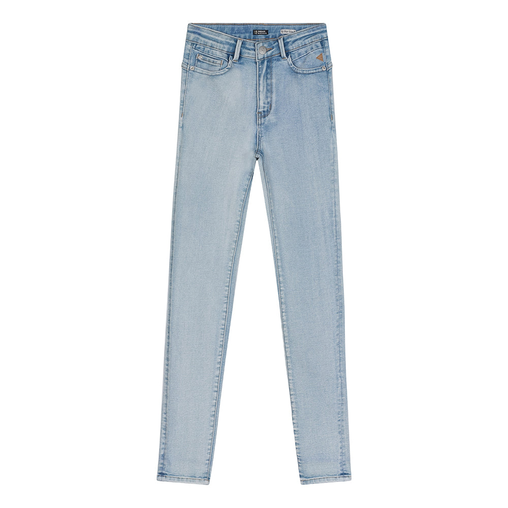 Meisjes Jeans Blue Lois High Waist van Indian Blue Jeans in de kleur Light Denim in maat 176.