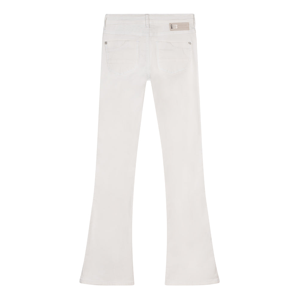 Meisjes Jeans Lexi Bootcut Fit van Indian Blue Jeans in de kleur White in maat 176.