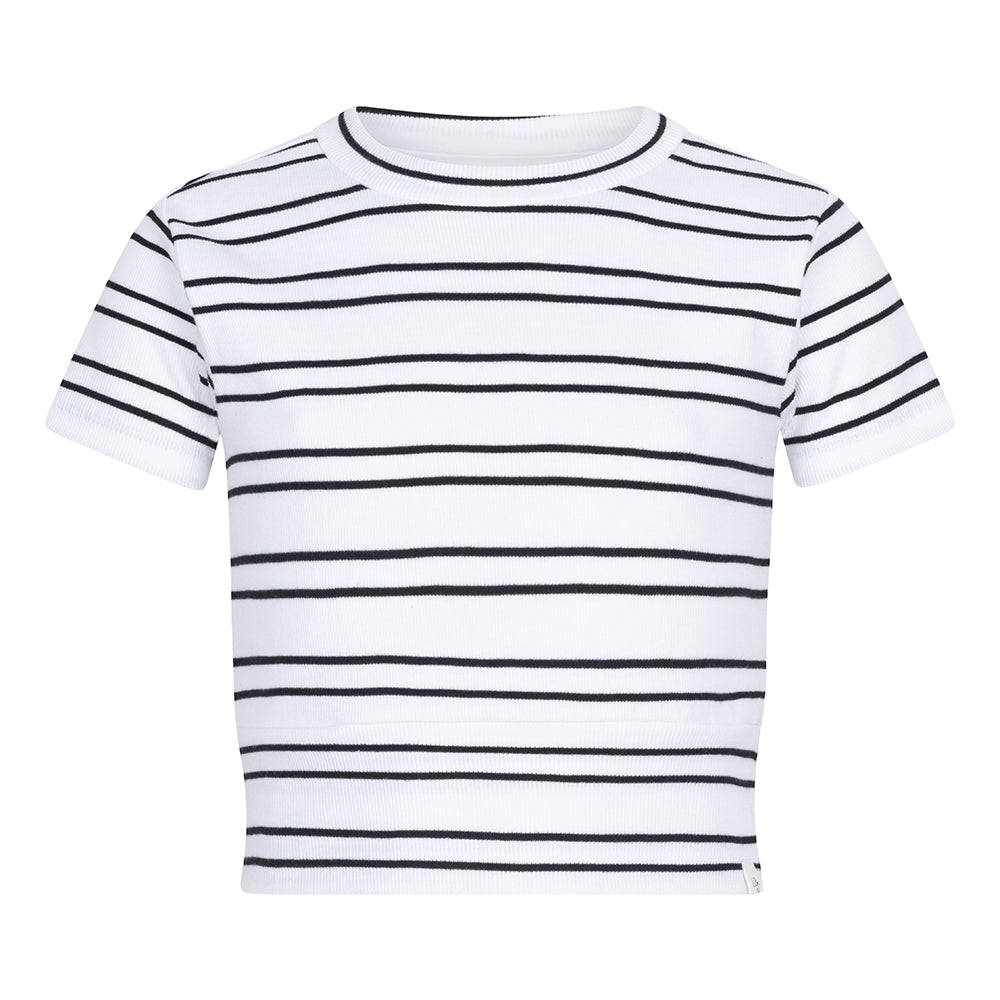 Indian Blue Jeans cropped T-shirt small Stripe