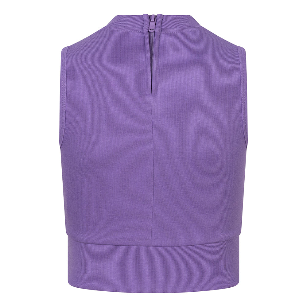 Indian Blue Jeans Cropped Singlet Rib Zip