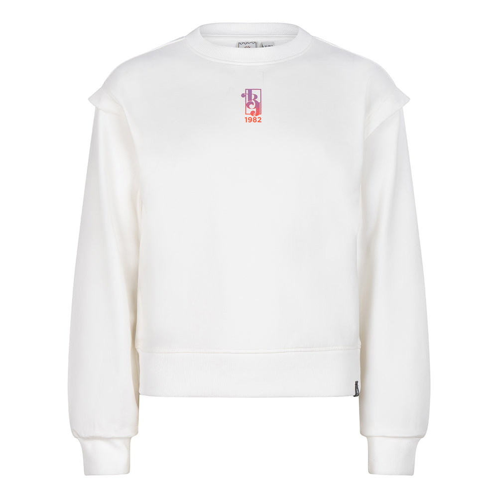 Meisjes Sweater Sunset Blvd van Indian Blue Jeans in de kleur Lily White in maat 176.