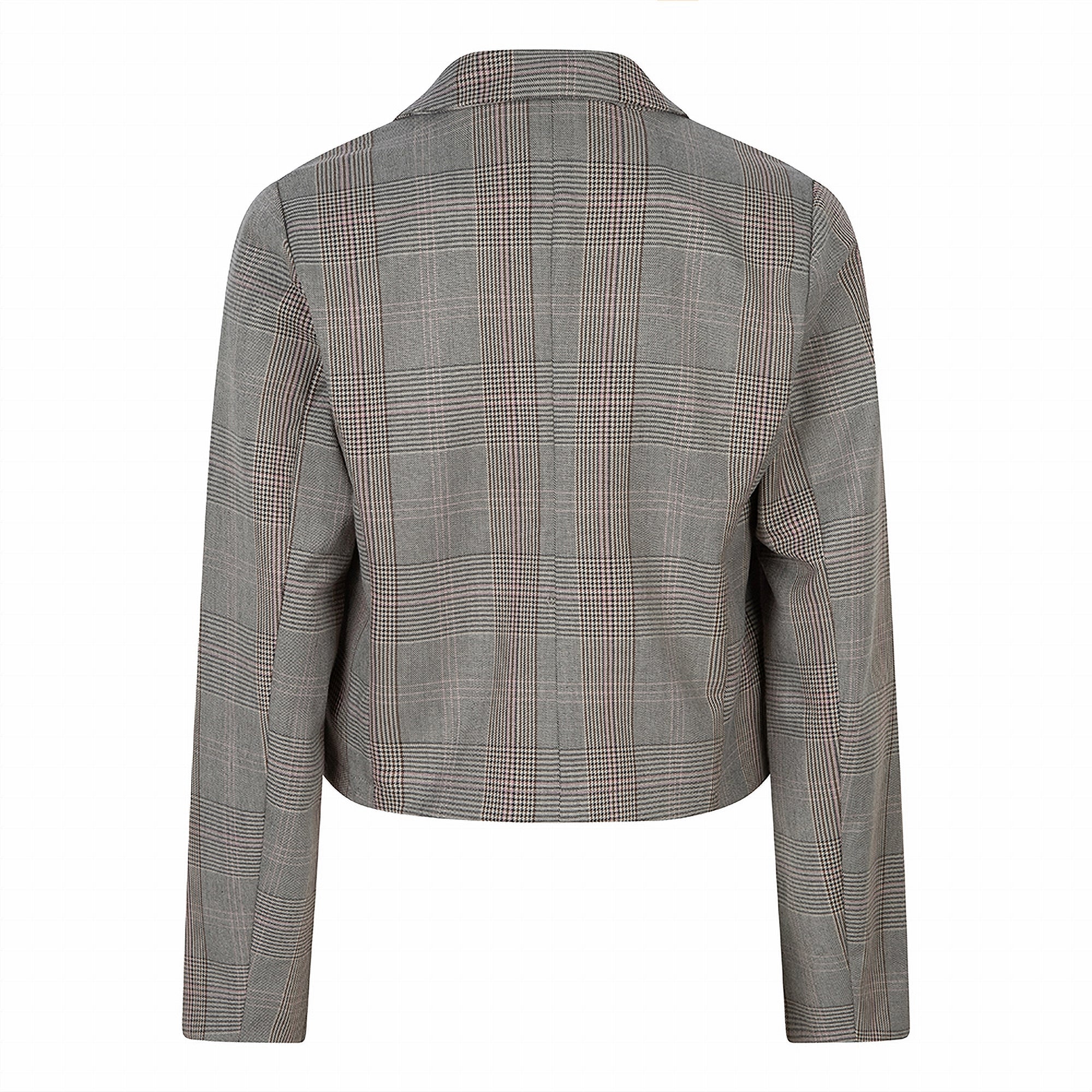 Meisjes Check Colbert van Indian Blue Jeans in de kleur Black in maat 176.