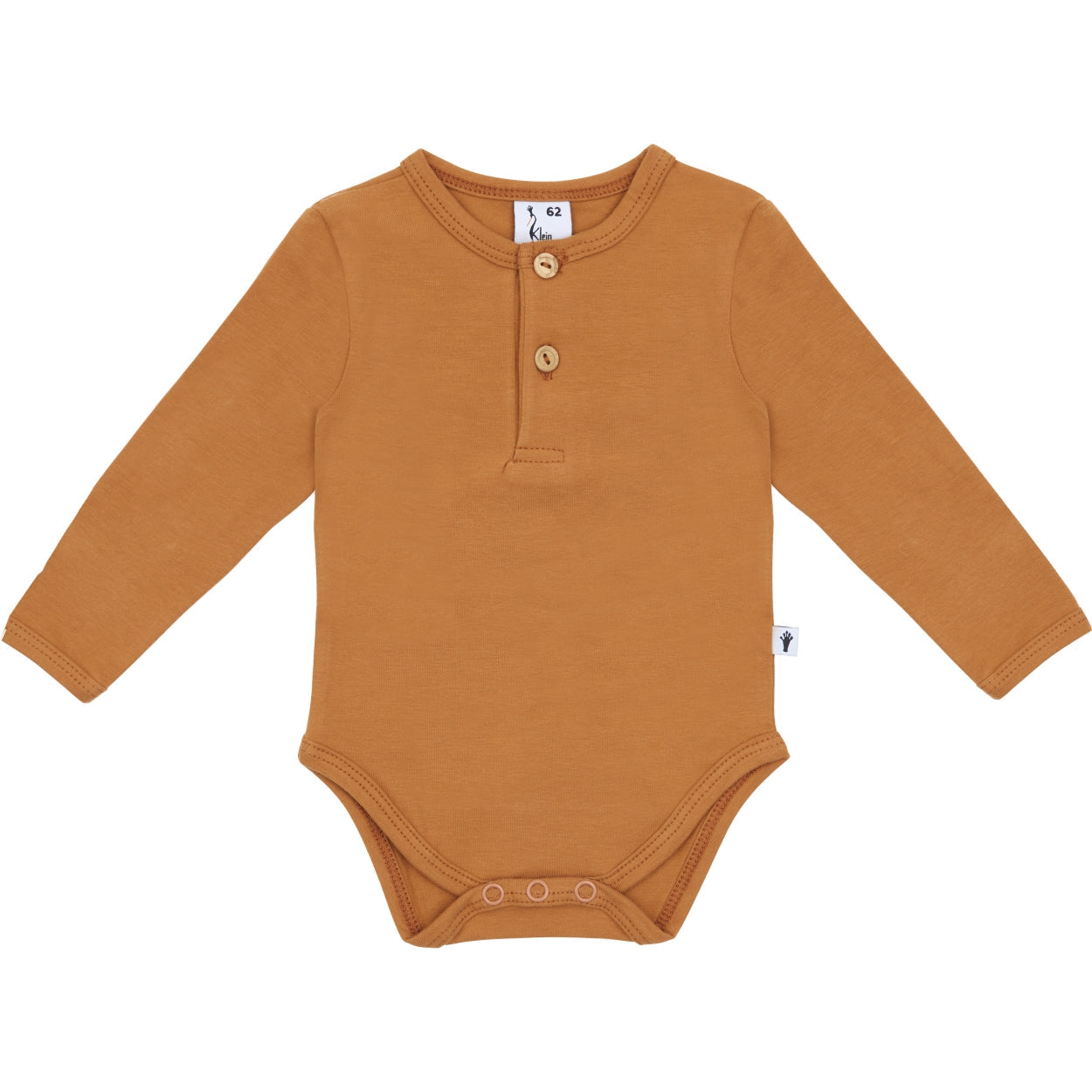 Jongens Body Button van Klein Baby in de kleur Sudan Brown in maat 68.