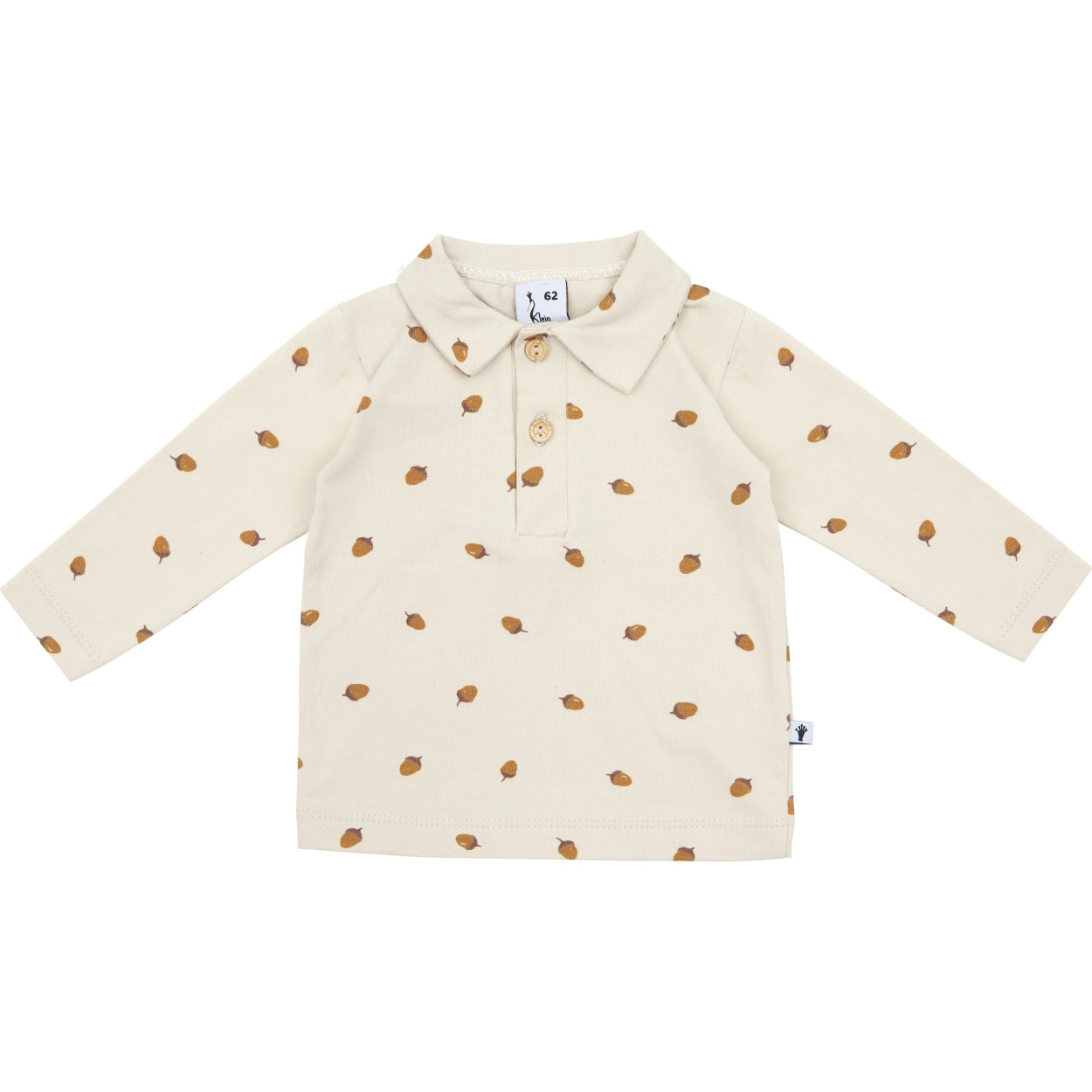 Jongens Polo Shirt van Klein Baby in de kleur AOP Acorn in maat 74.