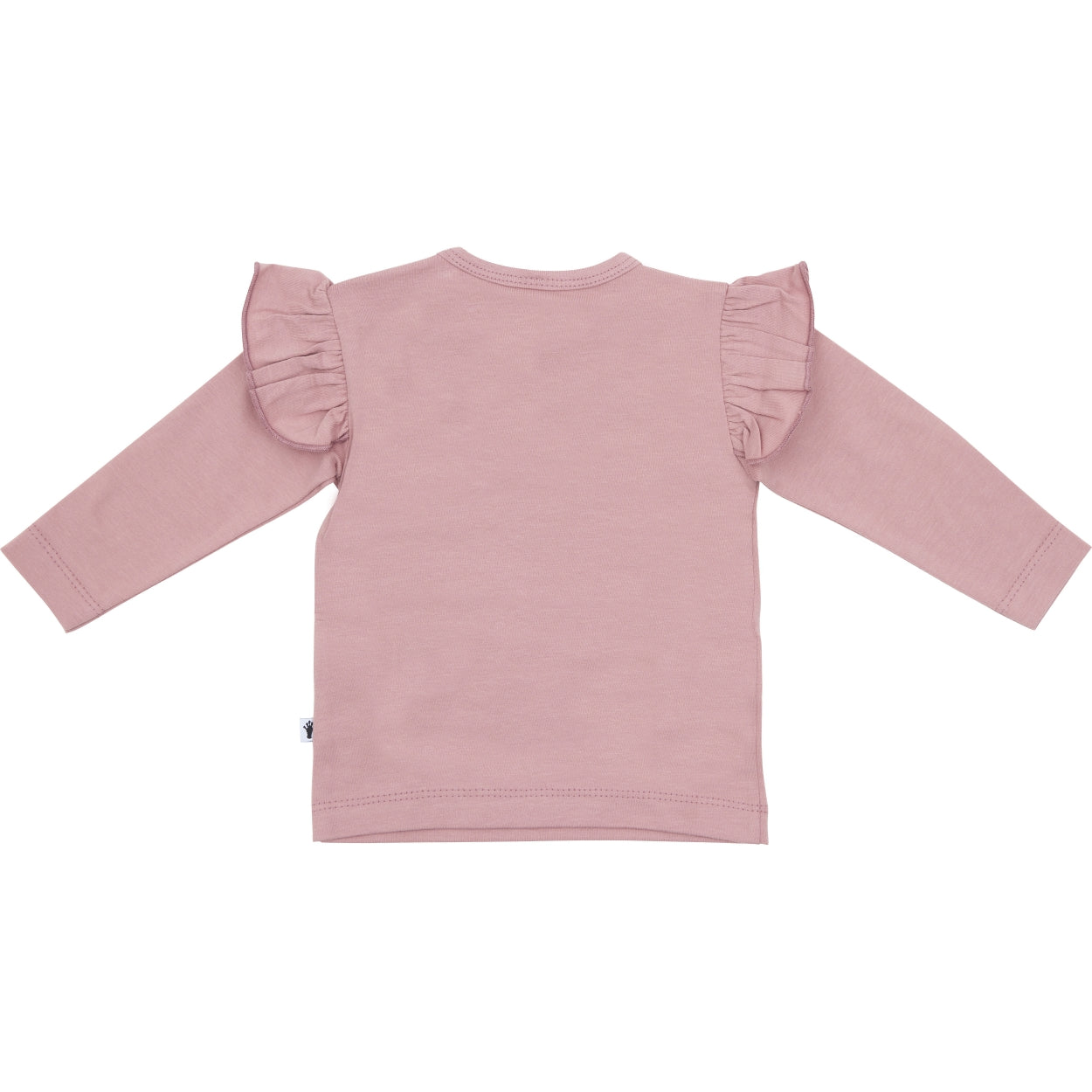 Meisjes Shirt Ruffle van Klein Baby in de kleur Dusty Rose in maat 74.