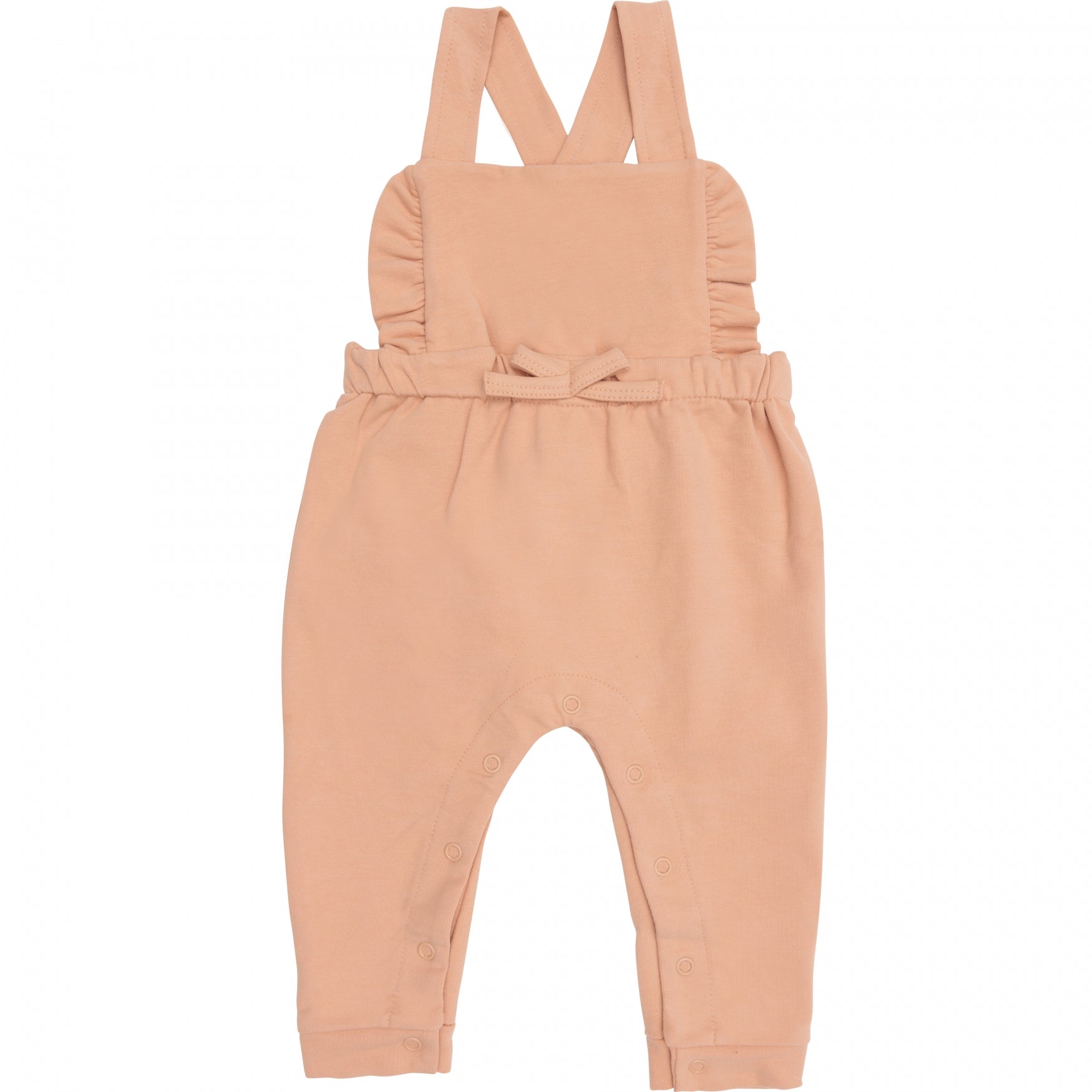 Meisjes Playsuit Ruffle van Klein Baby in de kleur Dusty Coral in maat 74.