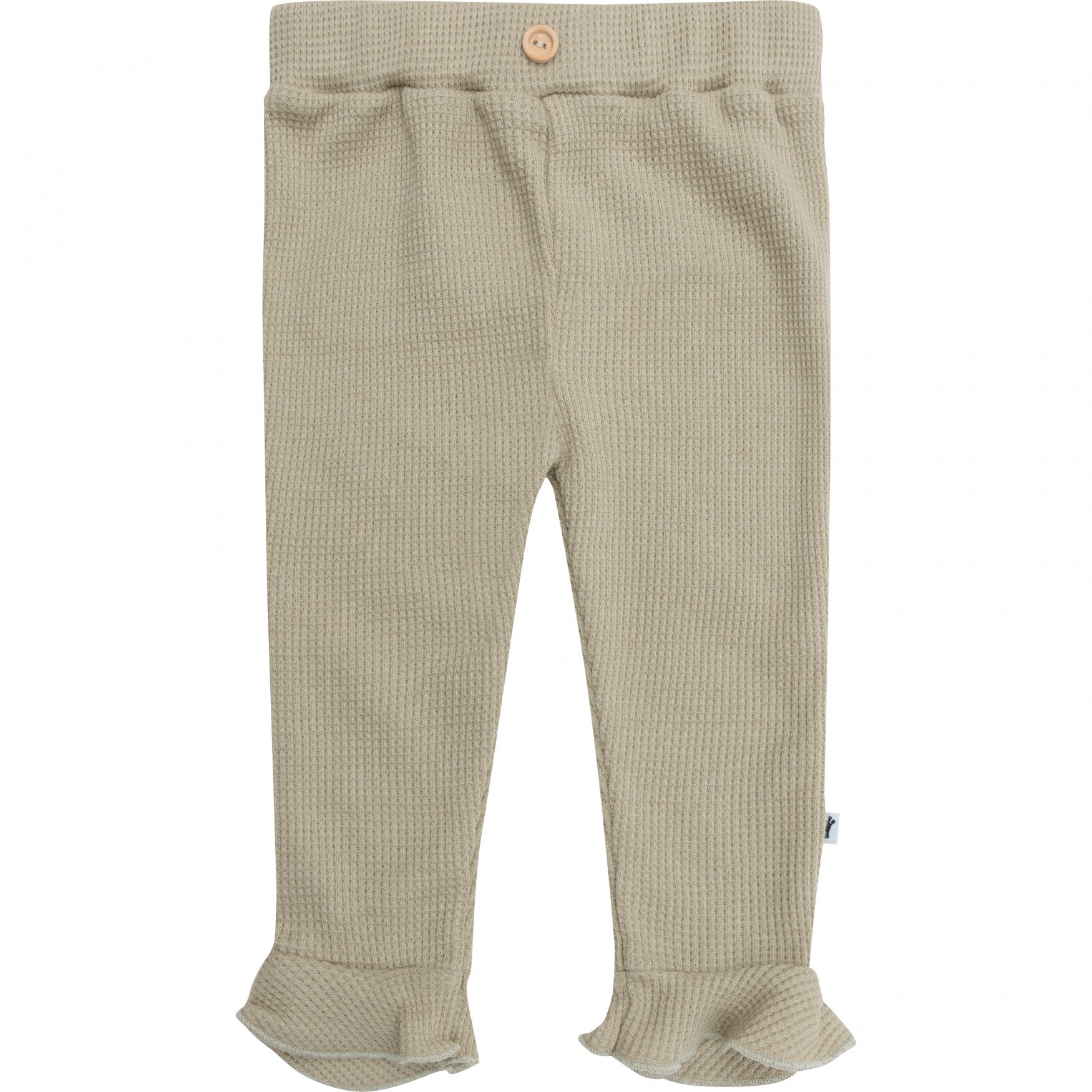 Meisjes Trouser Ruffle Waffle van Klein Baby in de kleur Twill Green in maat 74.