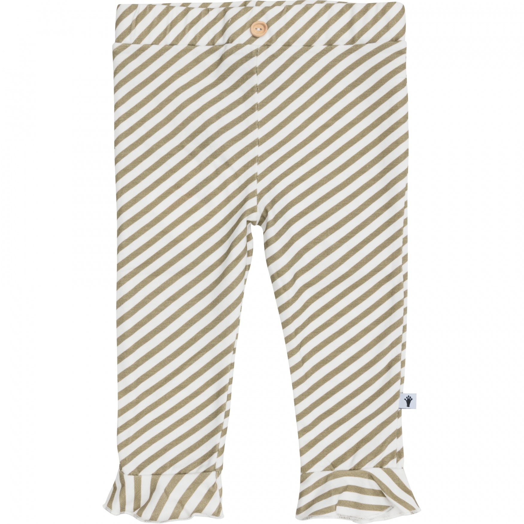 Meisjes Trouser Ruffle van Klein Baby in de kleur Stripe Off White/Twill in maat 74.