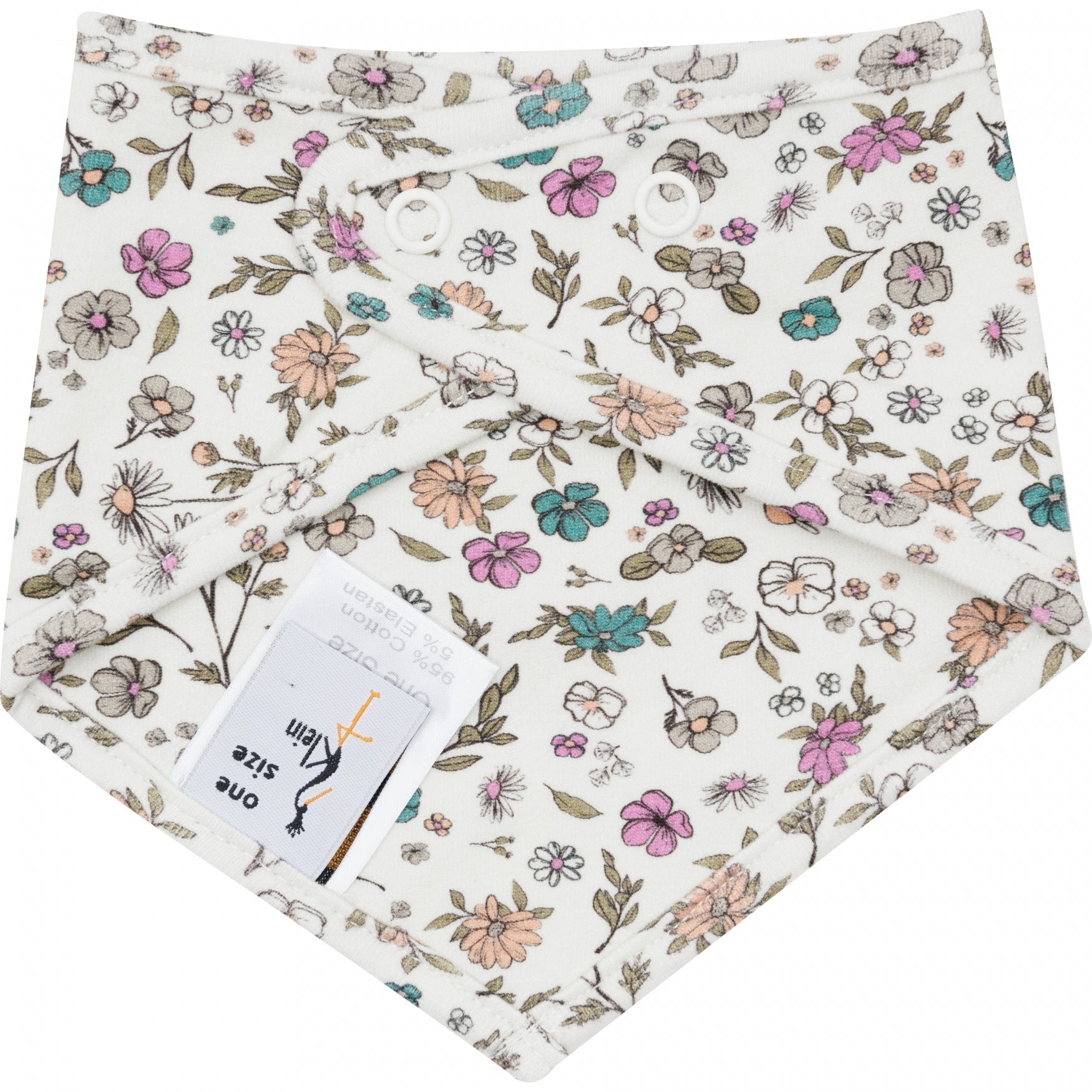Meisjes Bib van Klein Baby in de kleur AOP Flower SS24 in maat One size.