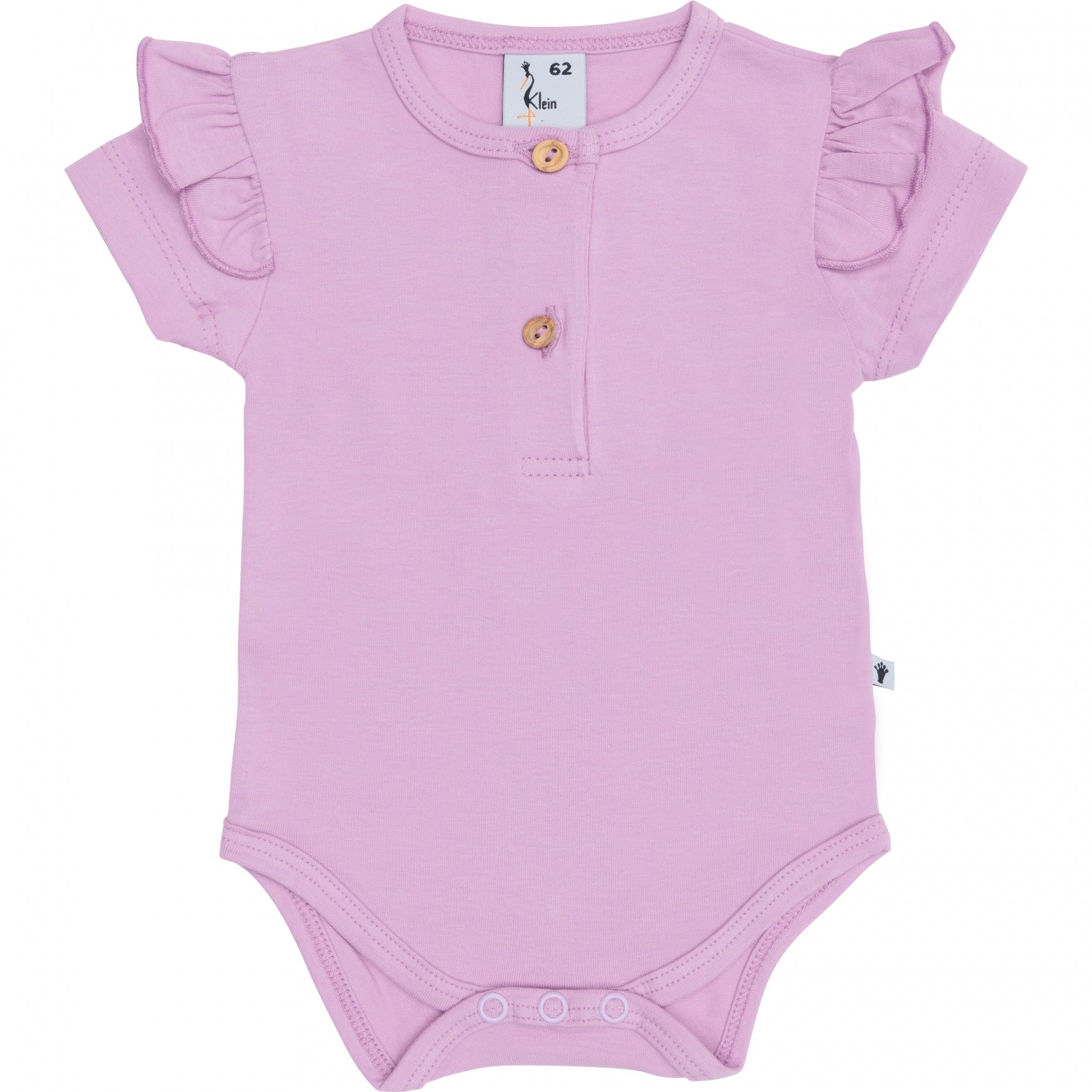 Meisjes Body Ruffle Shortsleeve van Klein Baby in de kleur Violet Tulle in maat 74.