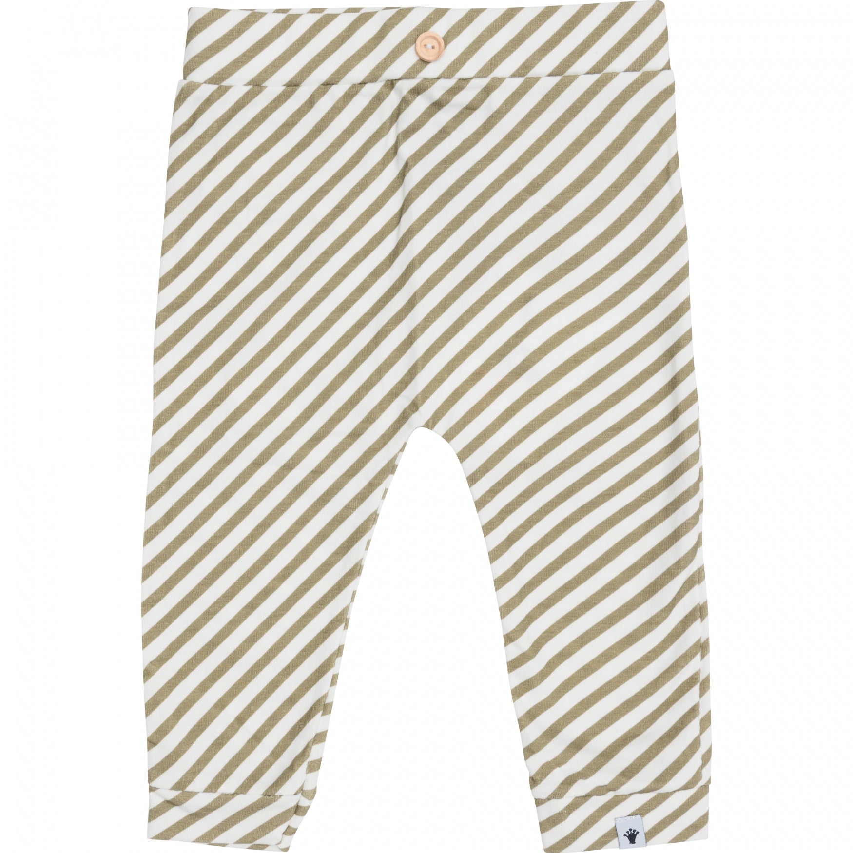 Jongens Trousers van Klein Baby in de kleur Stripe Off White/Twill in maat 74.