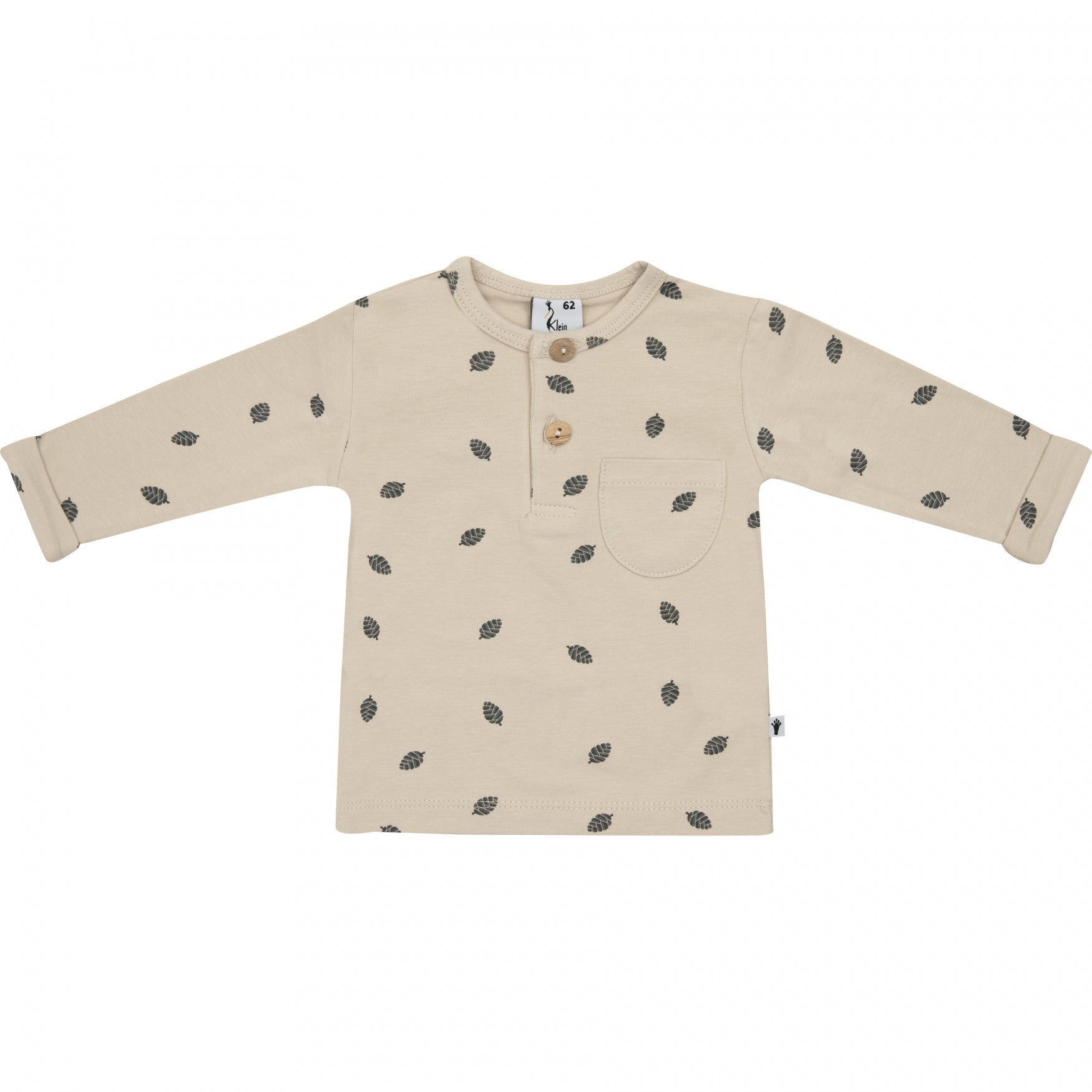 Jongens Longsleeve Pocket van Klein Baby in de kleur AOP Pinecone in maat 74.