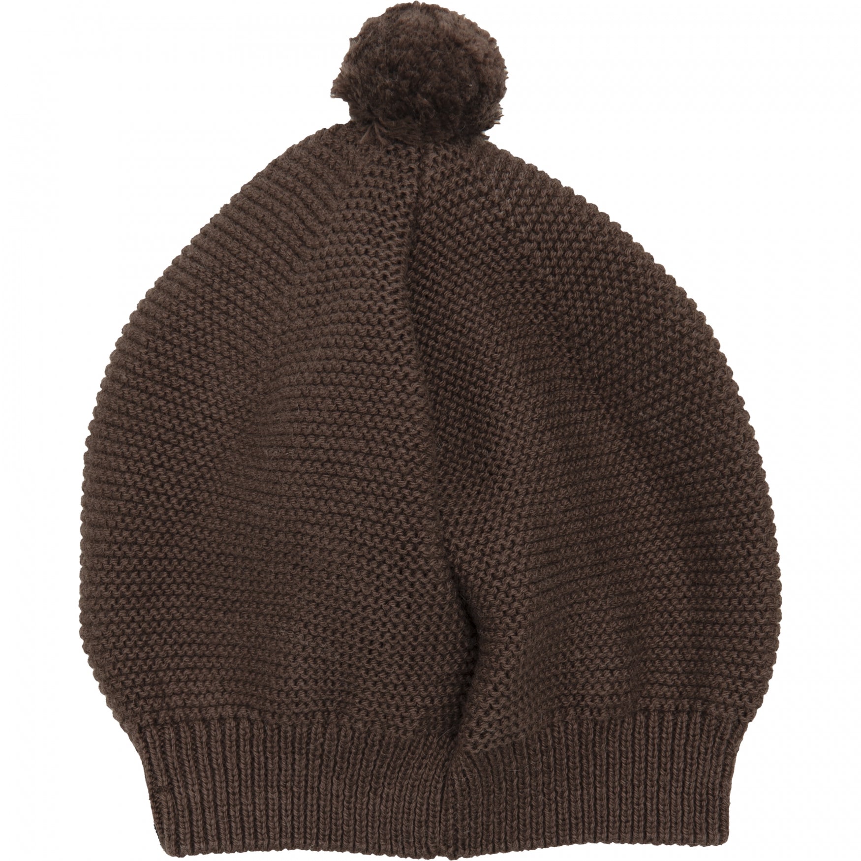 Meisjes Knitted Hat Pompom van Klein Baby in de kleur Purple in maat 62-68.