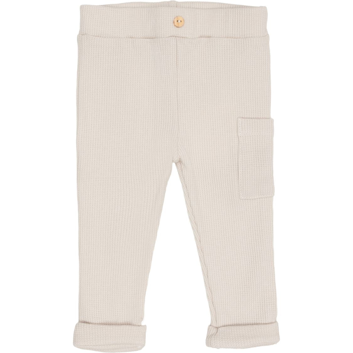 Jongens Trouser Pocket Waffle van Klein Baby in de kleur Beige/Sand in maat 74.