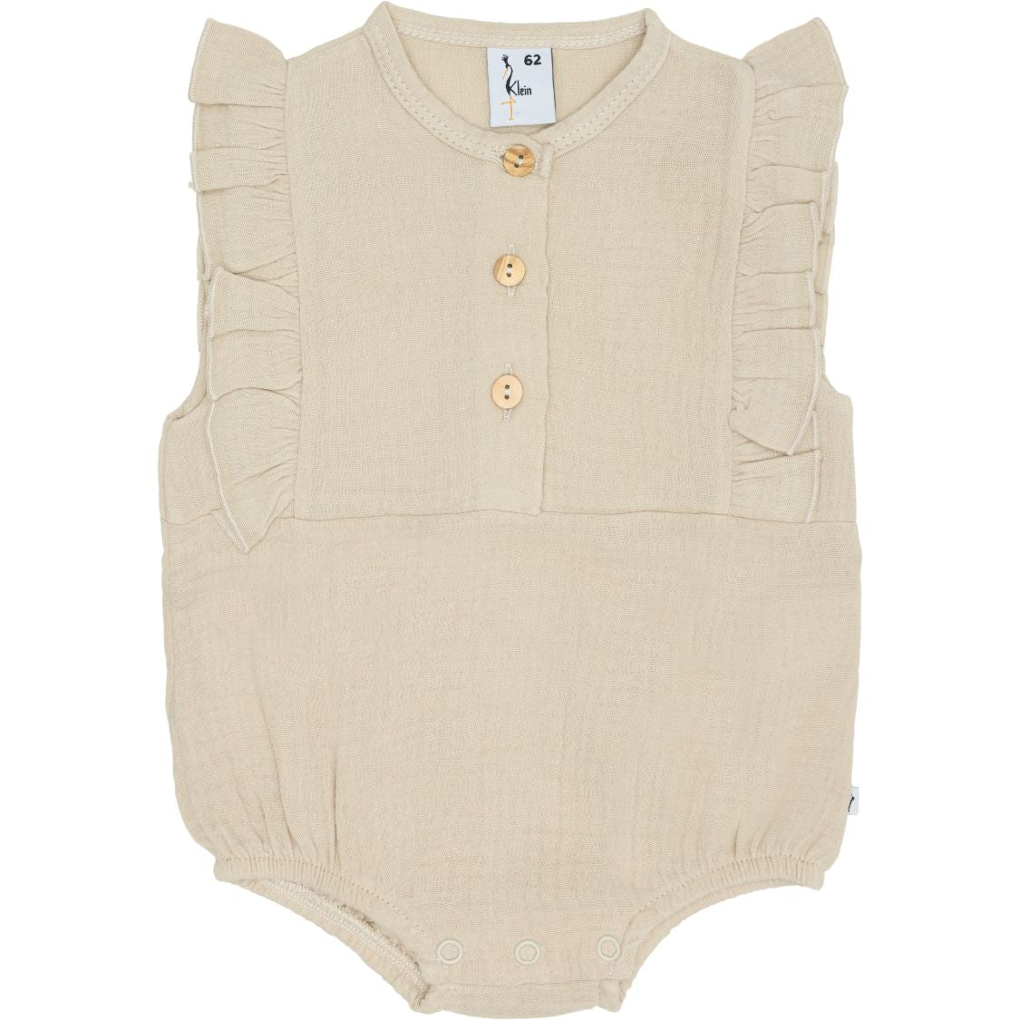 Meisjes Body Ruffle Mousseline van Klein Baby in de kleur Pepper in maat 74.