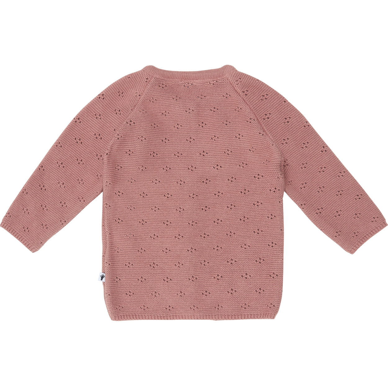 Meisjes Knit Cardigan Ruffle van Klein Baby in de kleur Dusty Rose in maat 86.