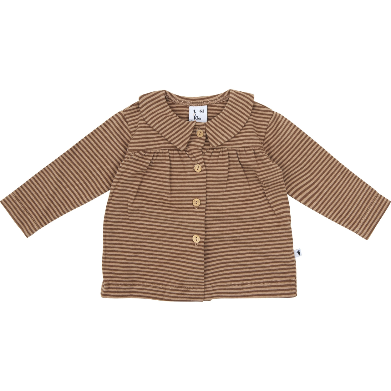 Meisjes Cardigan Buttons van in de kleur Stripe Burro/Rawhide in maat 86.