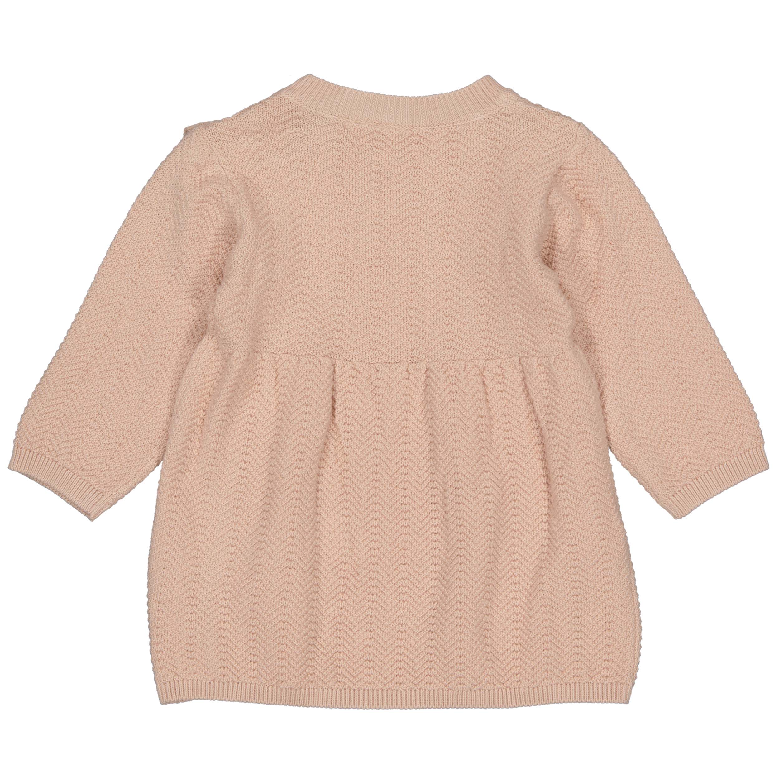 Meisjes Dress LARISSA van Levv Newborn in de kleur Old Pink in maat 74.