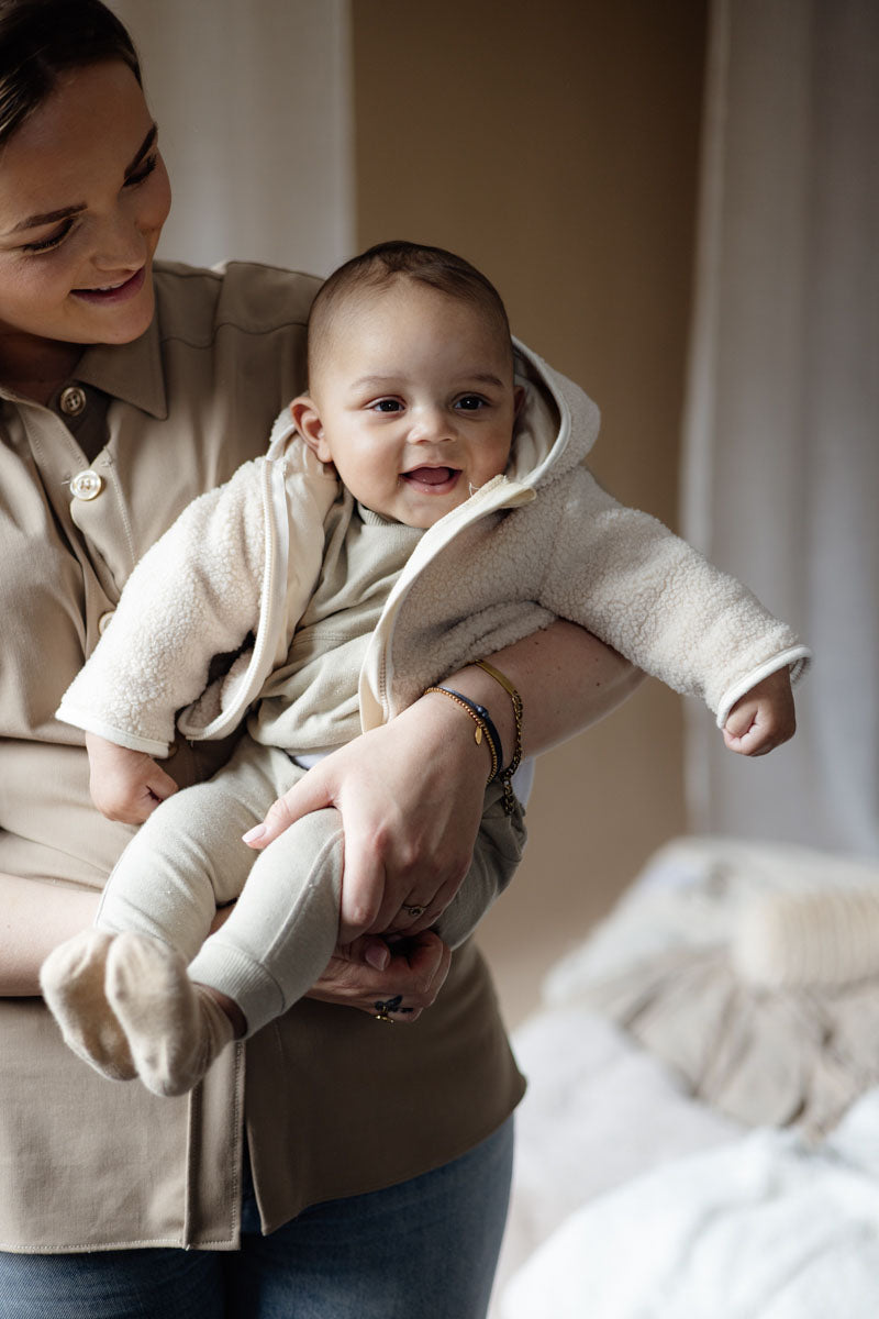Meisjes Jacket LEAN van Levv Newborn in de kleur Light Sand in maat 74.