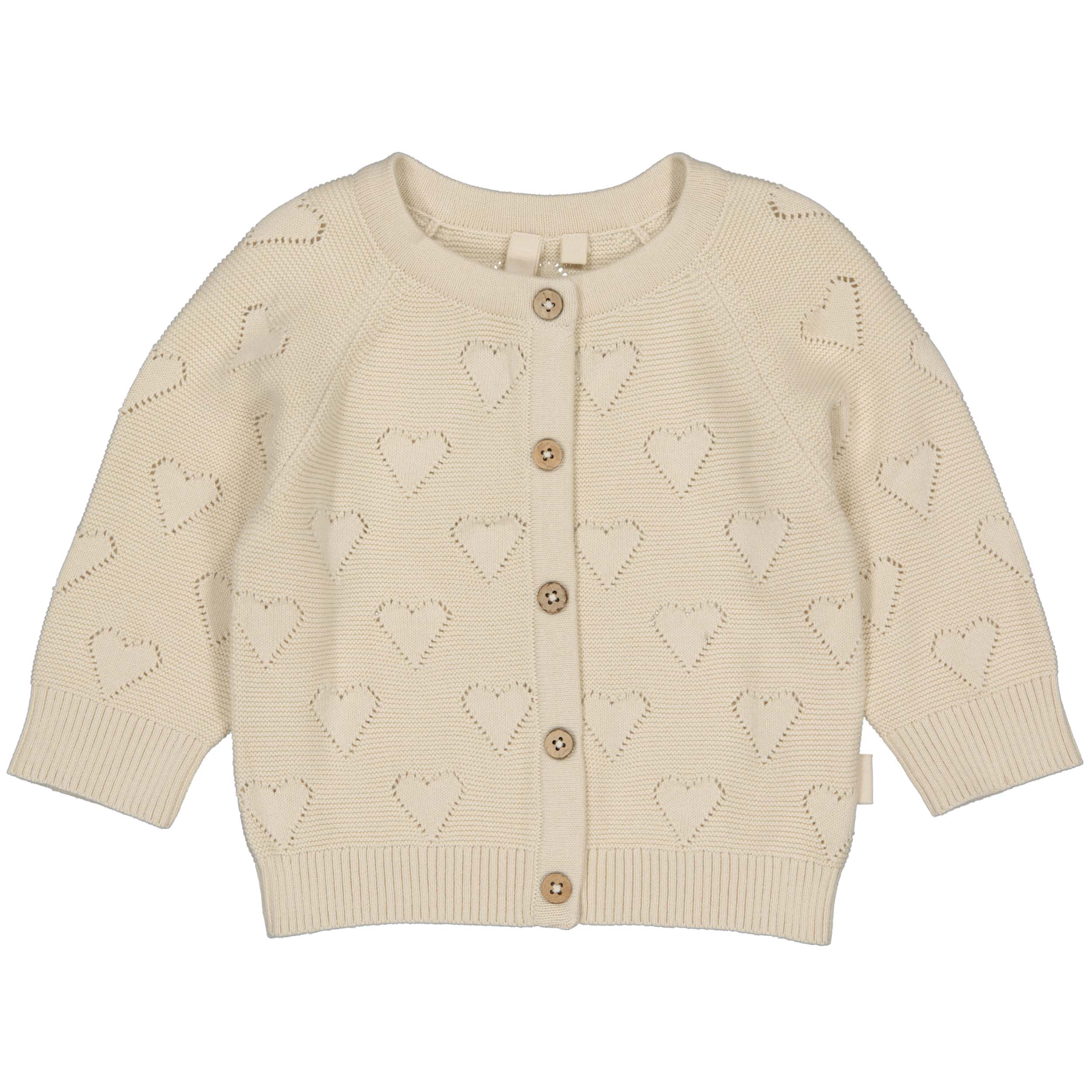 Meisjes Sweater LEANDRA van Levv Newborn in de kleur Light Sand in maat 74.